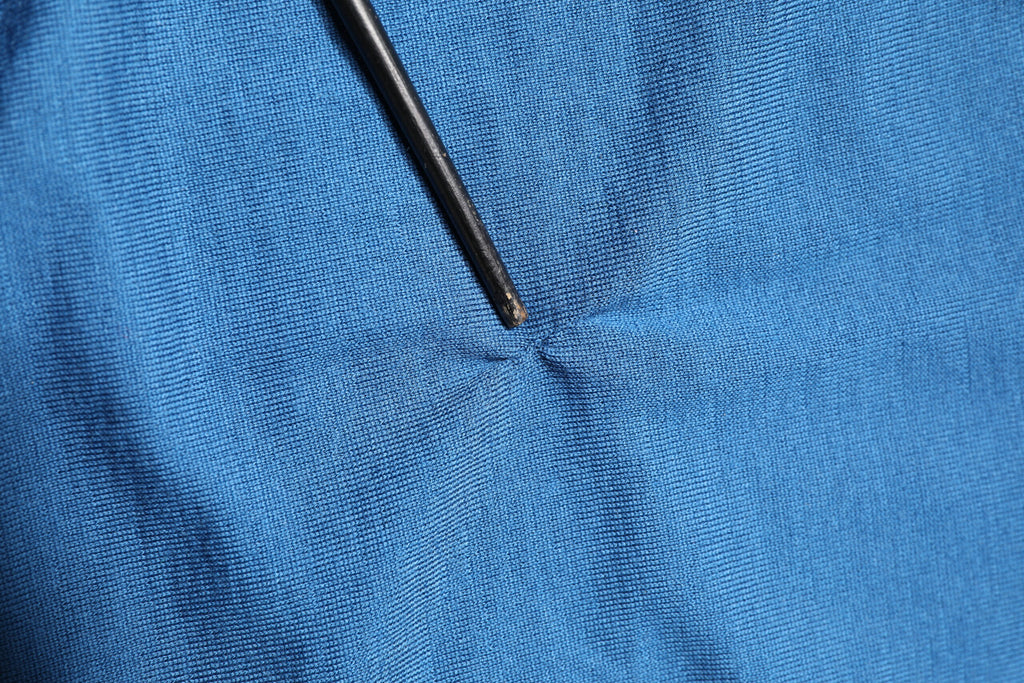 Blue Cashmere Crown V-neck Pullover Sweater