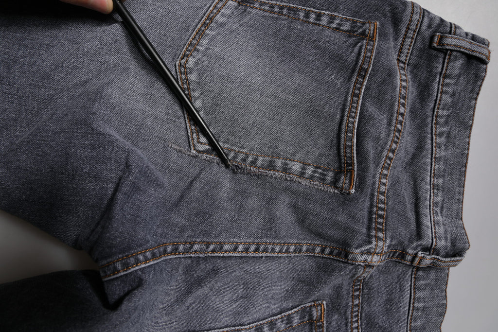 Dark Gray Cotton Stretch Skinny Denim Jeans