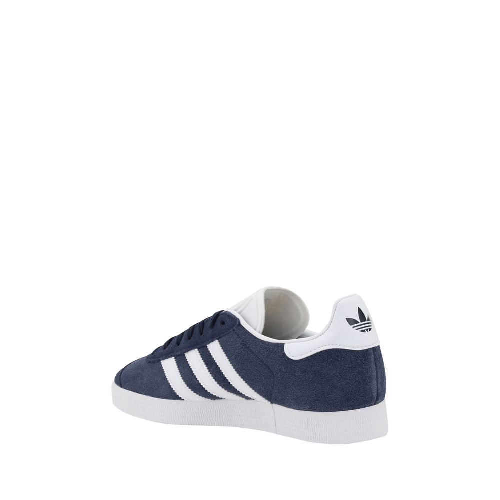 Blue Nubuc Leather Low Top Sneakers