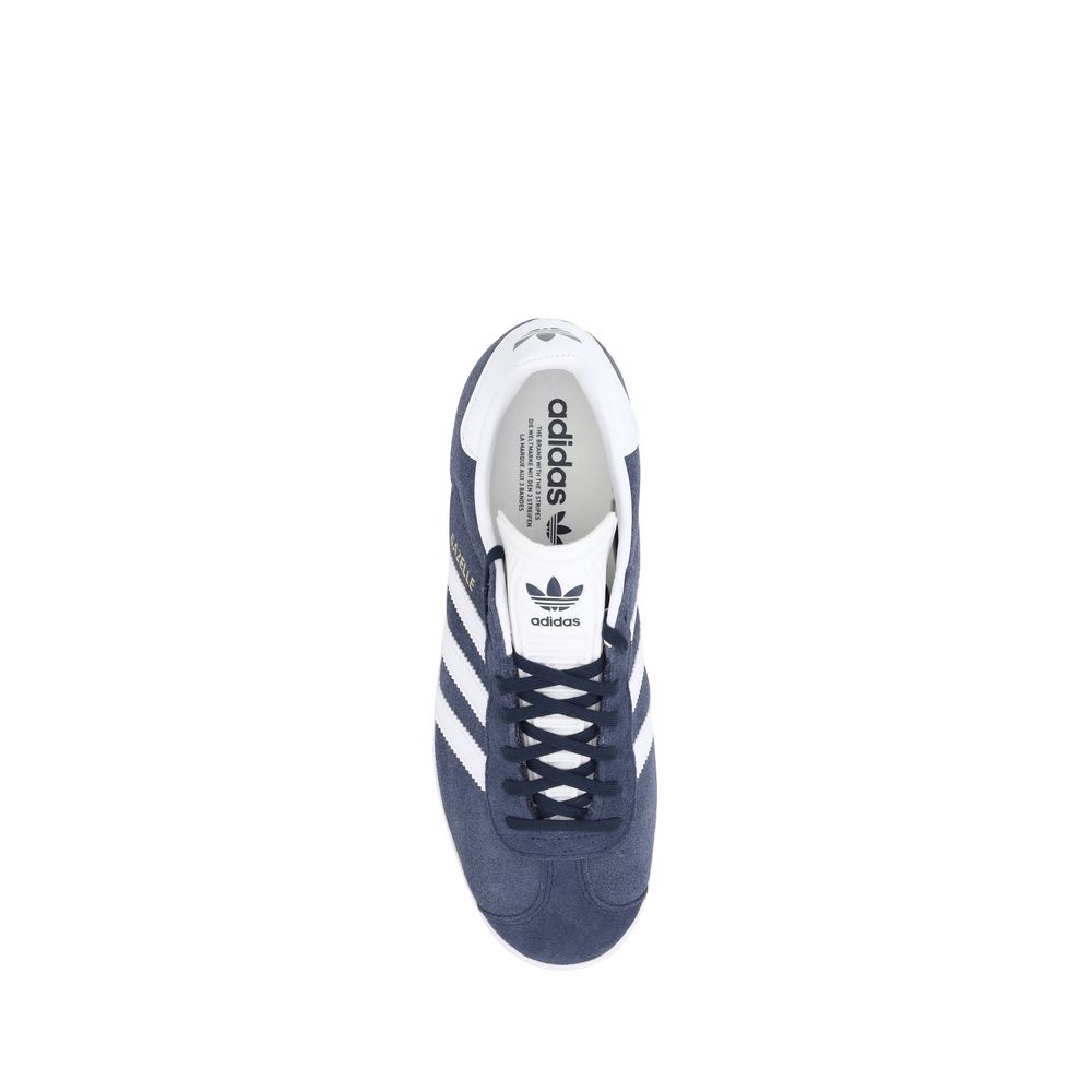 Blue Nubuc Leather Low Top Sneakers