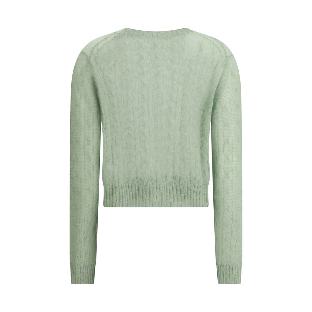 Mohair and wool cable knit Sweater