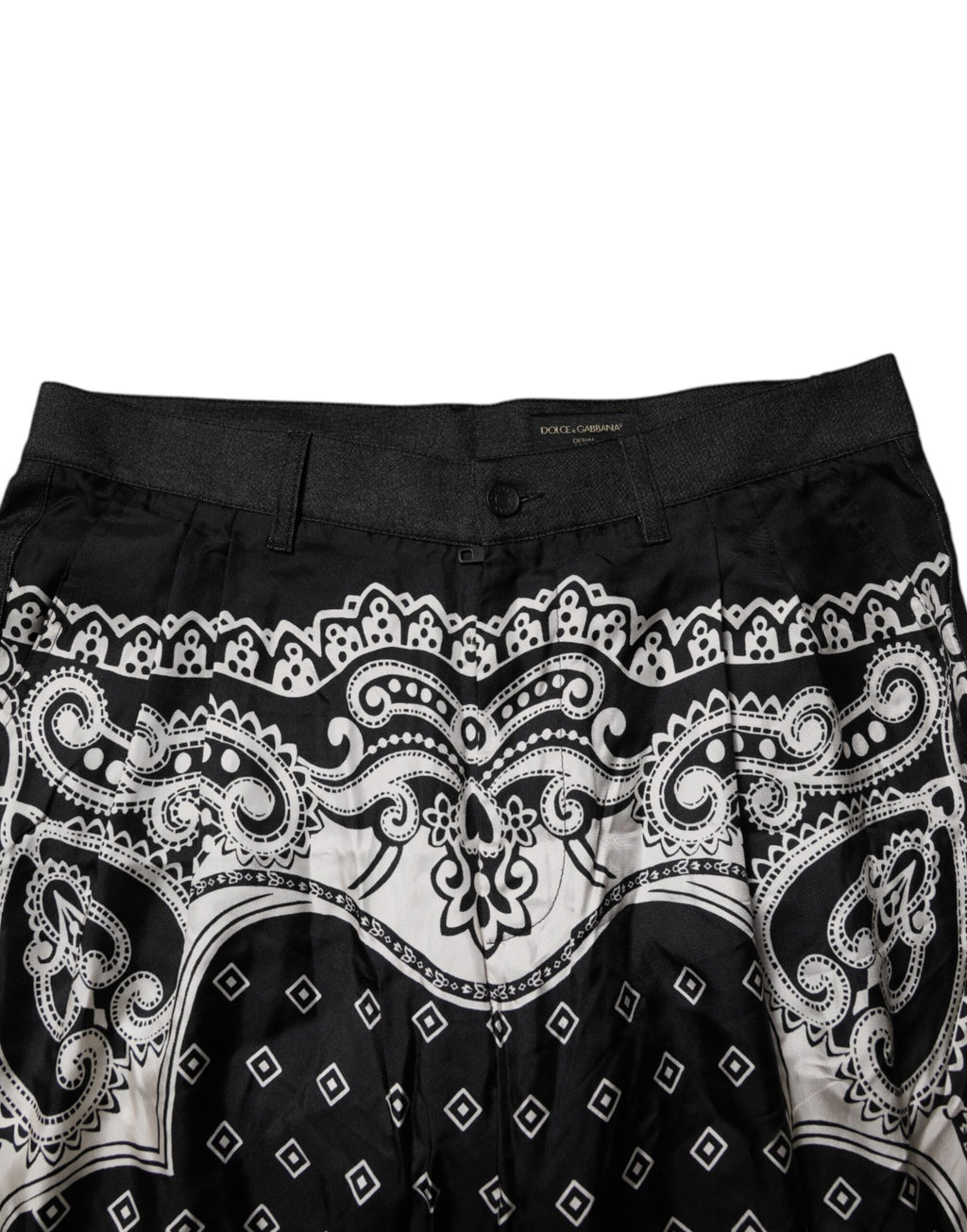 Black Bandana Cotton Skinny Denim Jeans