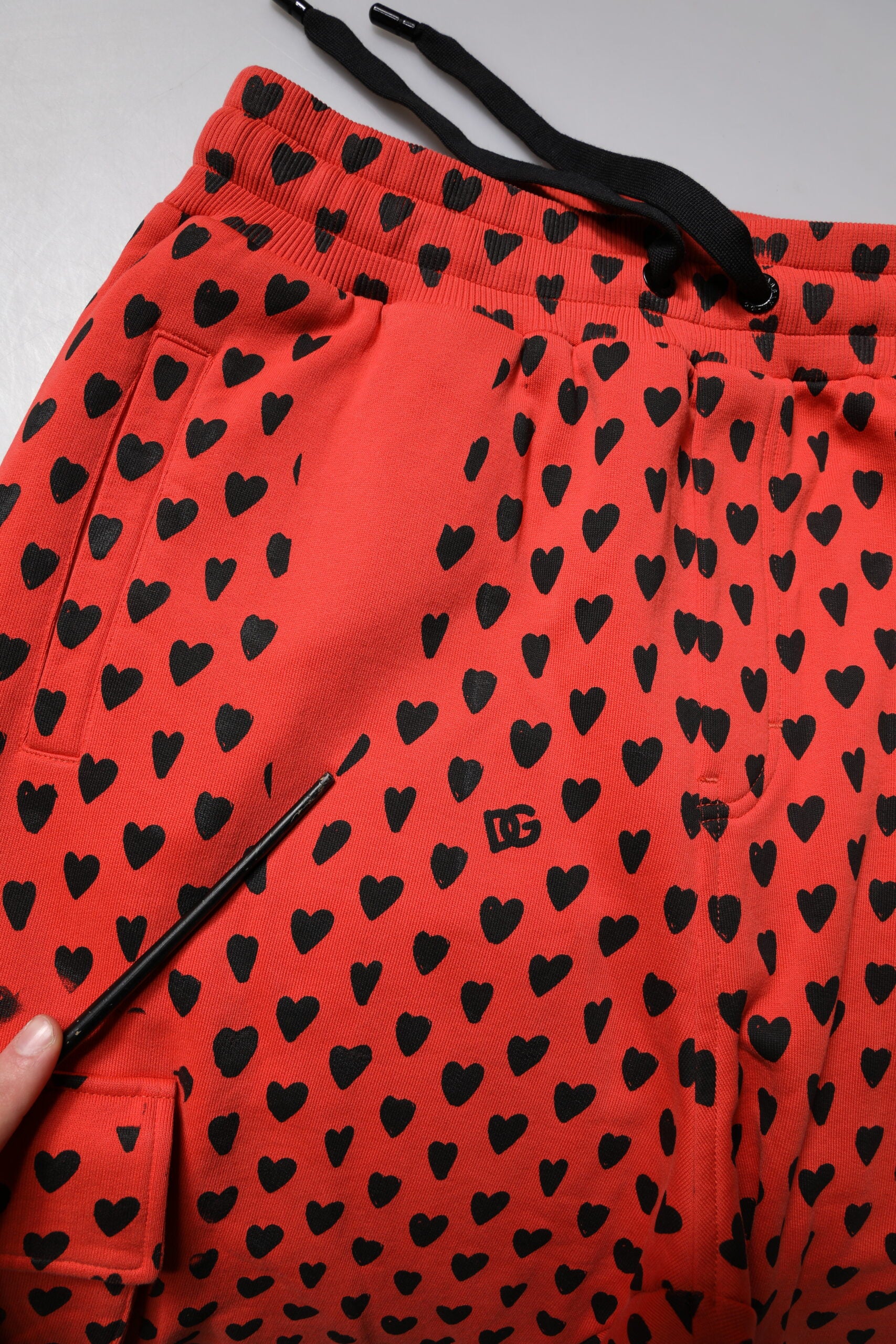 Red Hearts Cargo Jogger Men Sweatpants Pants