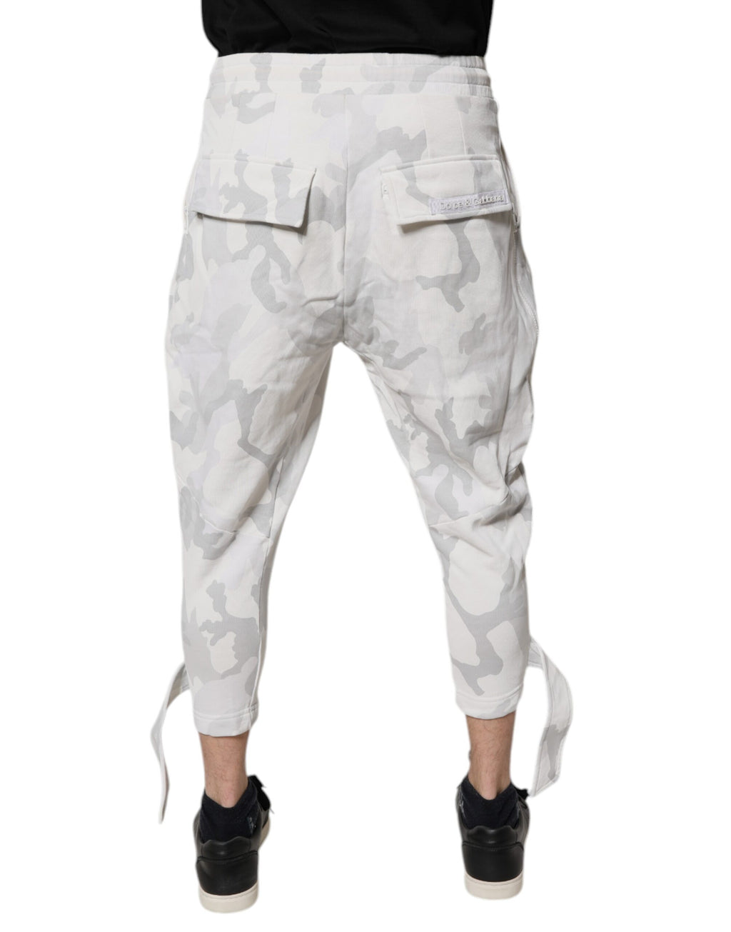 White Camouflage Cargo Jogger Sweatpants Pants