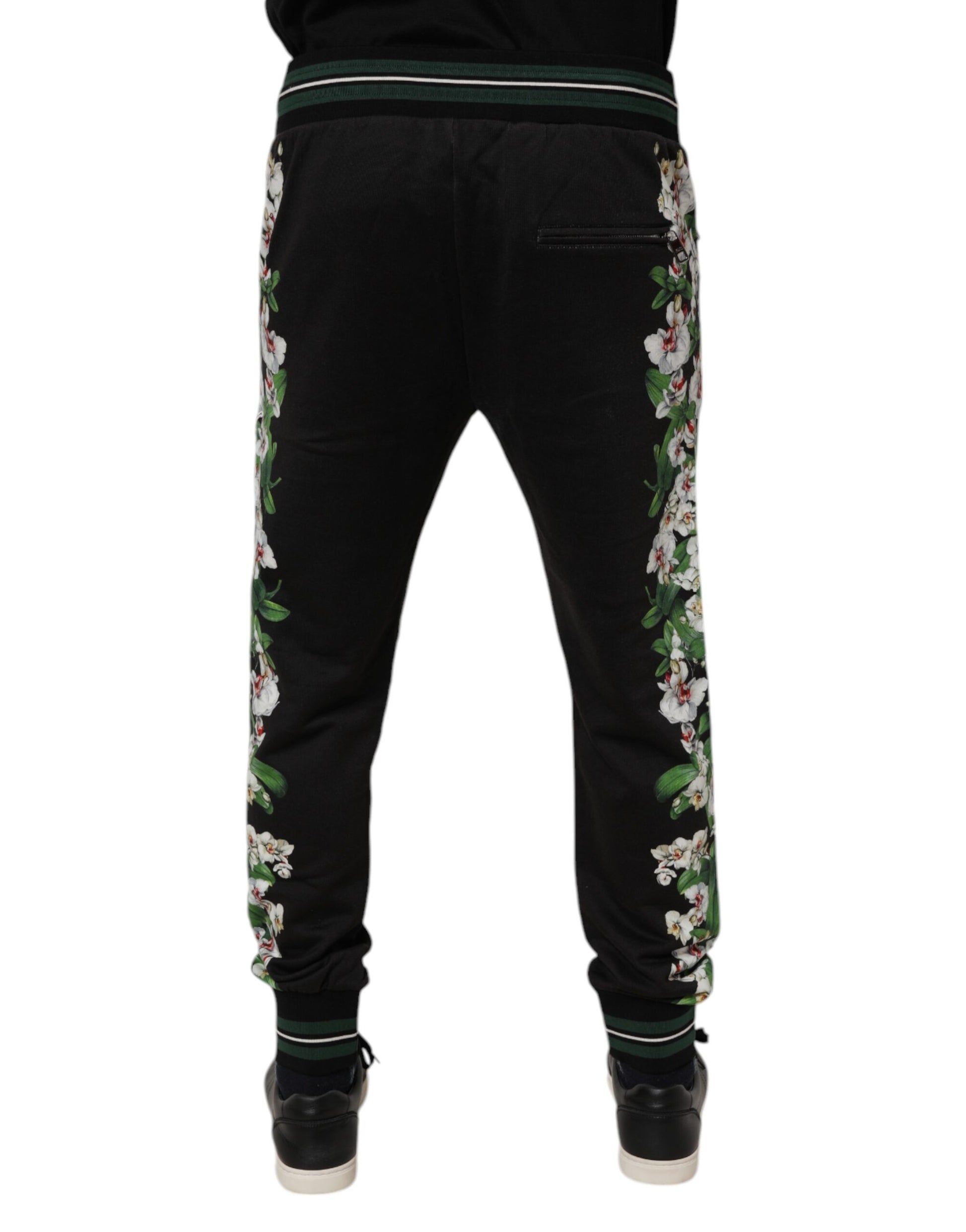 Black Floral King Men Jogger Sweatpants Pants