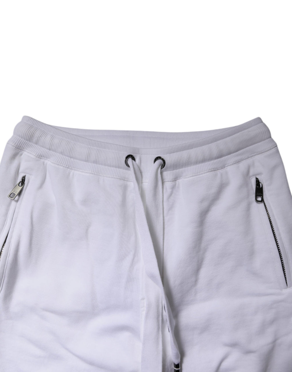 White Logo Tape Jogger Cotton Sweatpants Pants