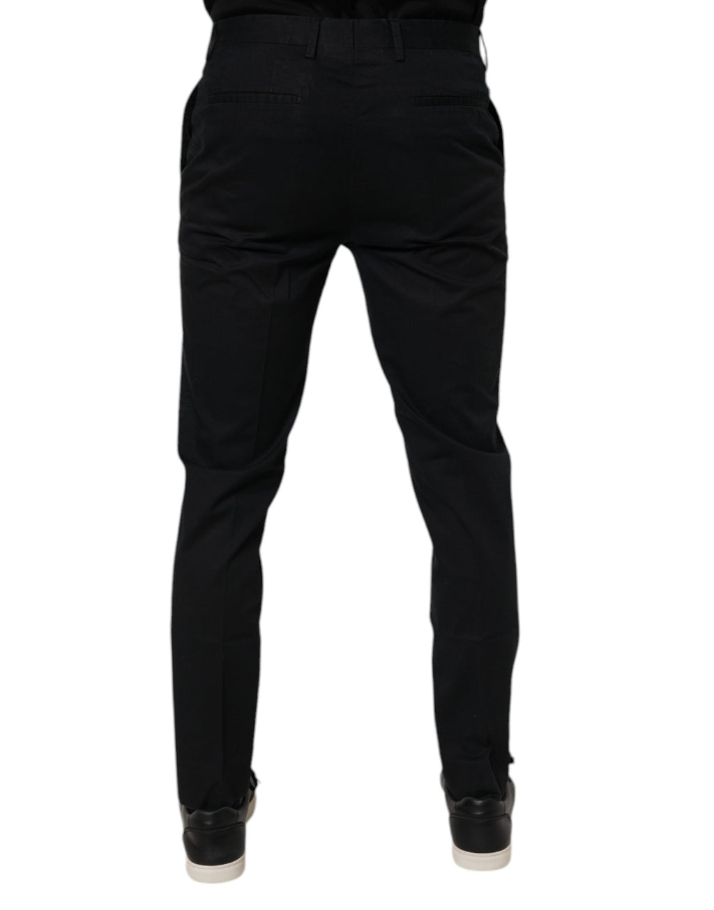 Black Cotton Stretch Skinny Dress Formal Pants