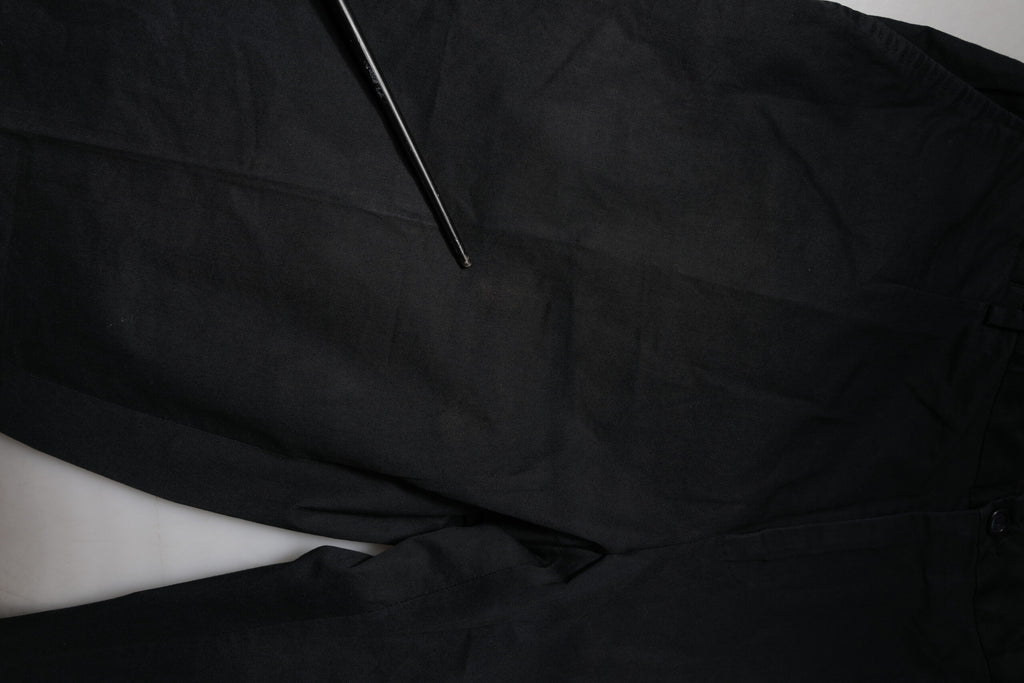 Black Cotton Stretch Skinny Dress Formal Pants