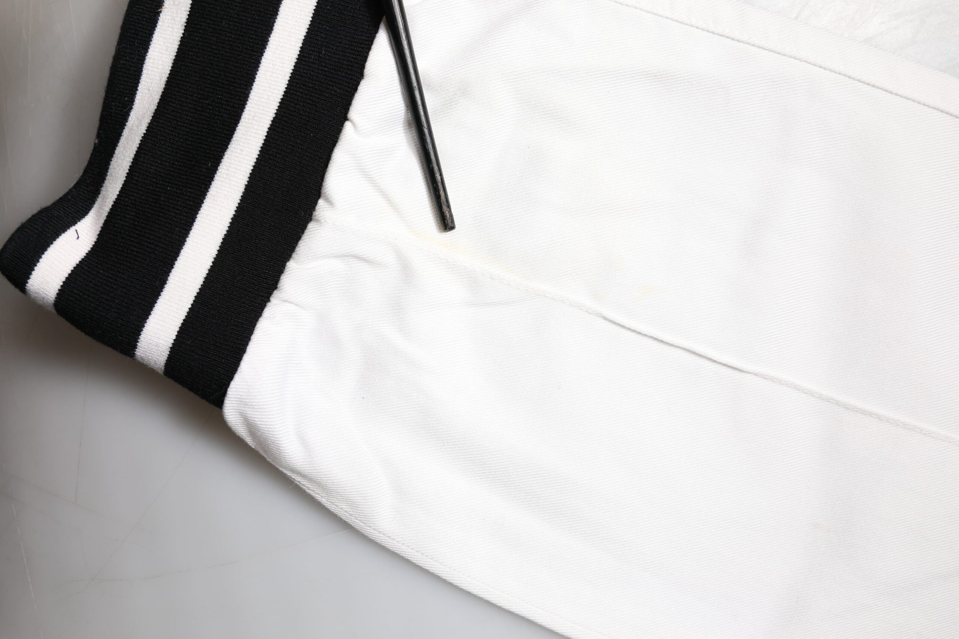 White Cotton Jogger Cargo Skinny Pants