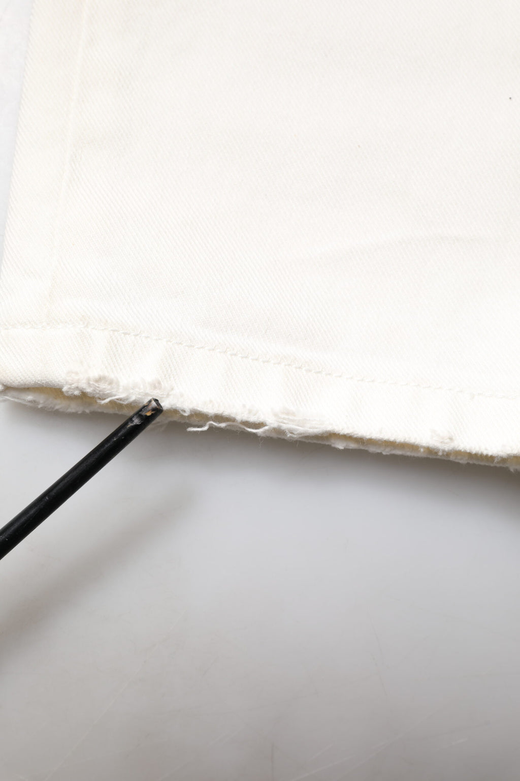 White Tattered Graffiti Skinny Denim Jeans