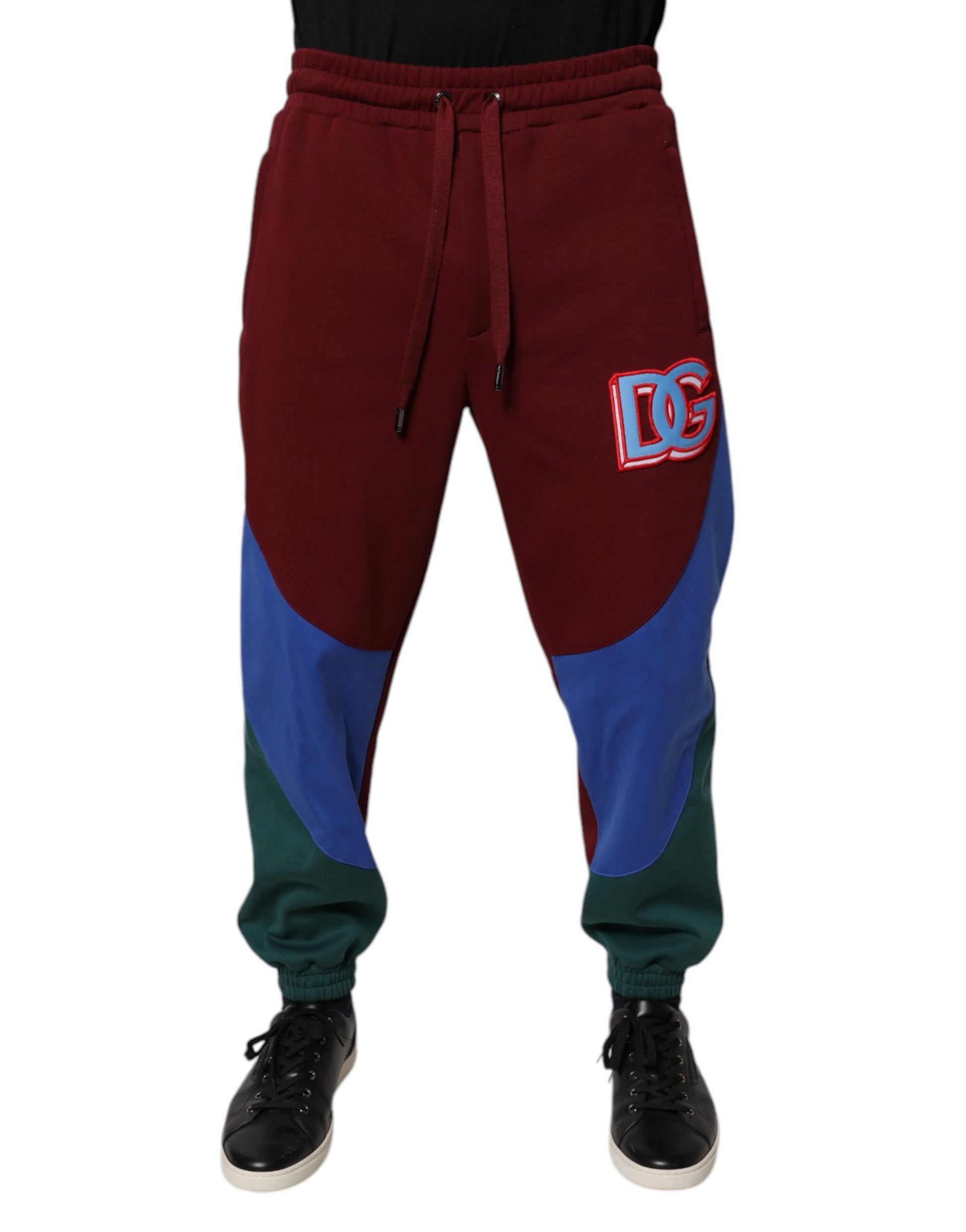 Multicolor Cotton Men Jogger Sweatpants Pants