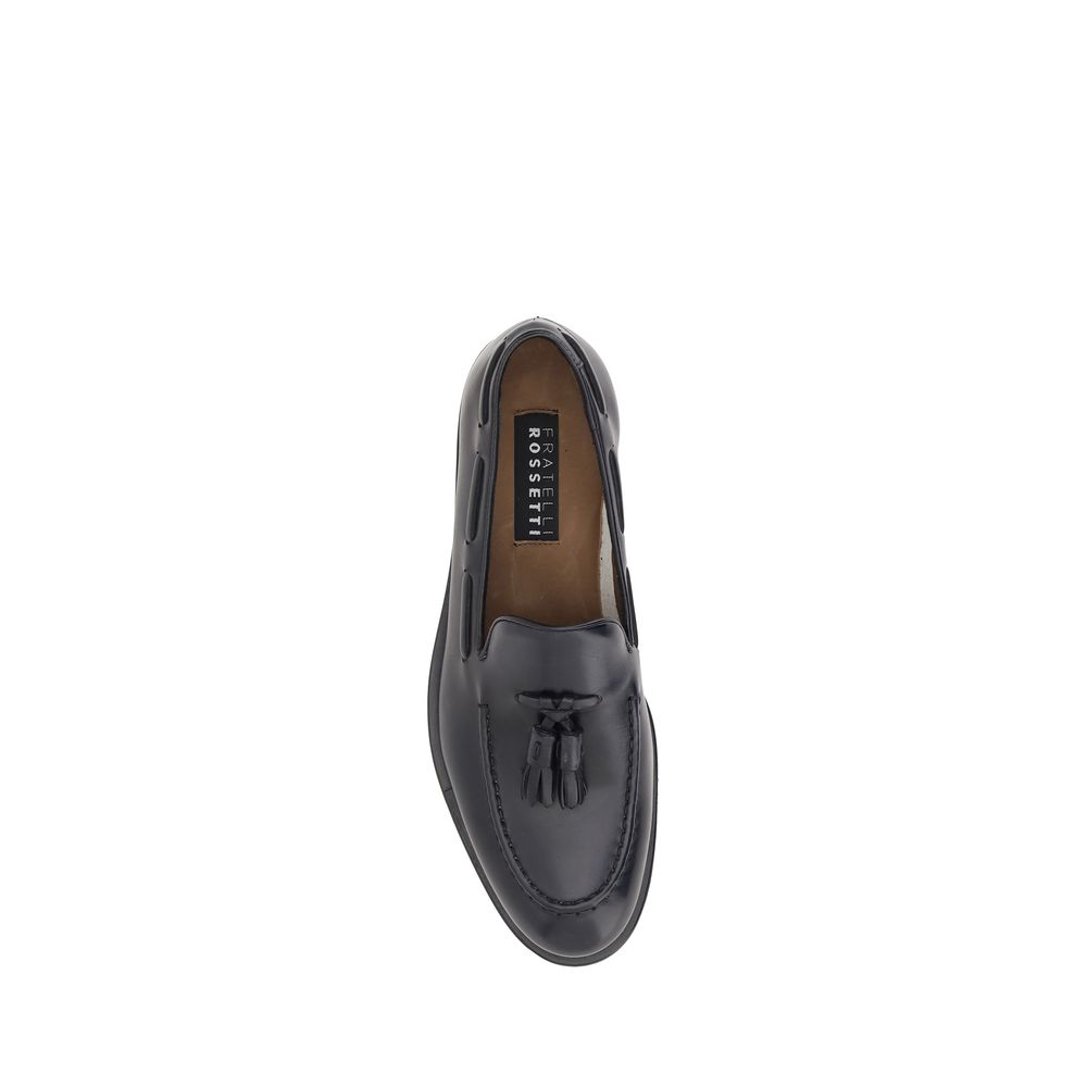 Black Calf Leather Bos Taurus Slip-On Loafers