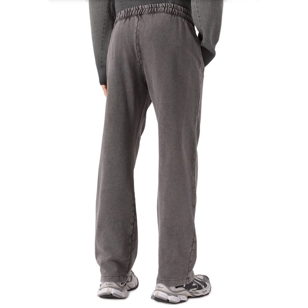Gray Cotton Men Trouser