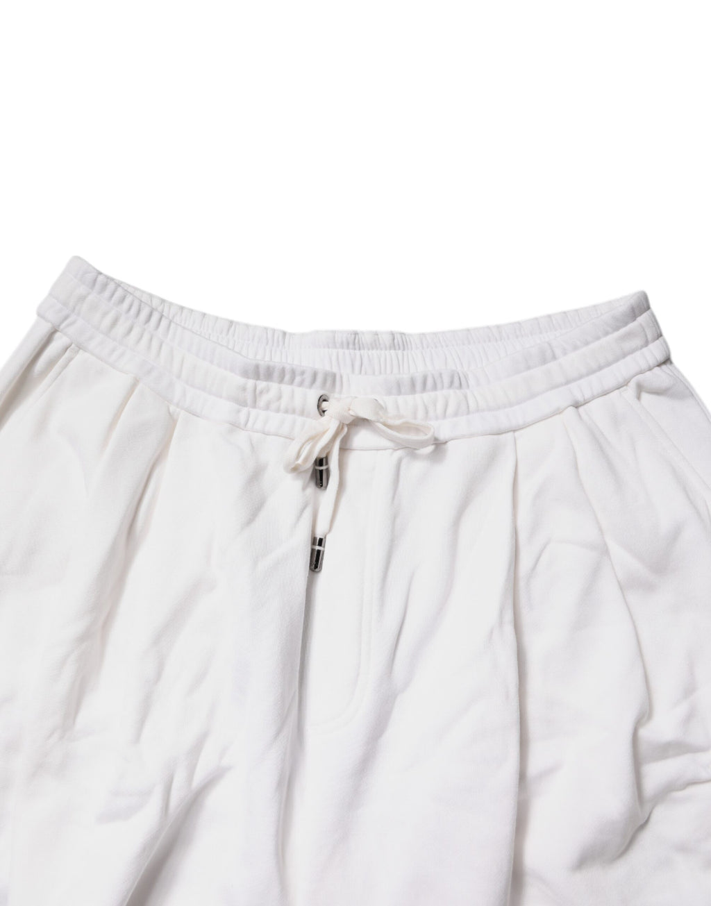 White Cotton Cargo Bermuda Sweatshorts Shorts