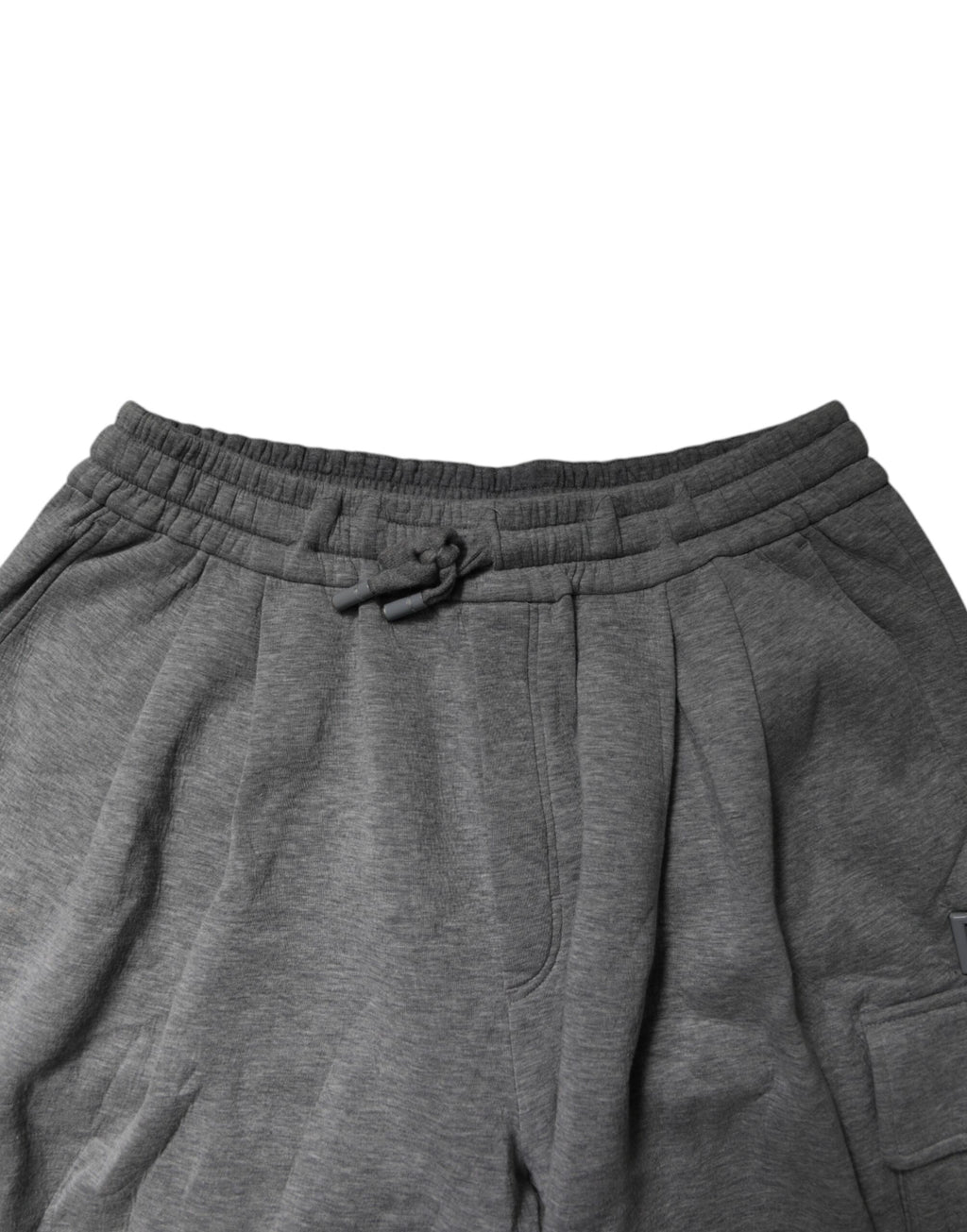 Gray Cotton Cargo Bermuda Sweatshorts Shorts