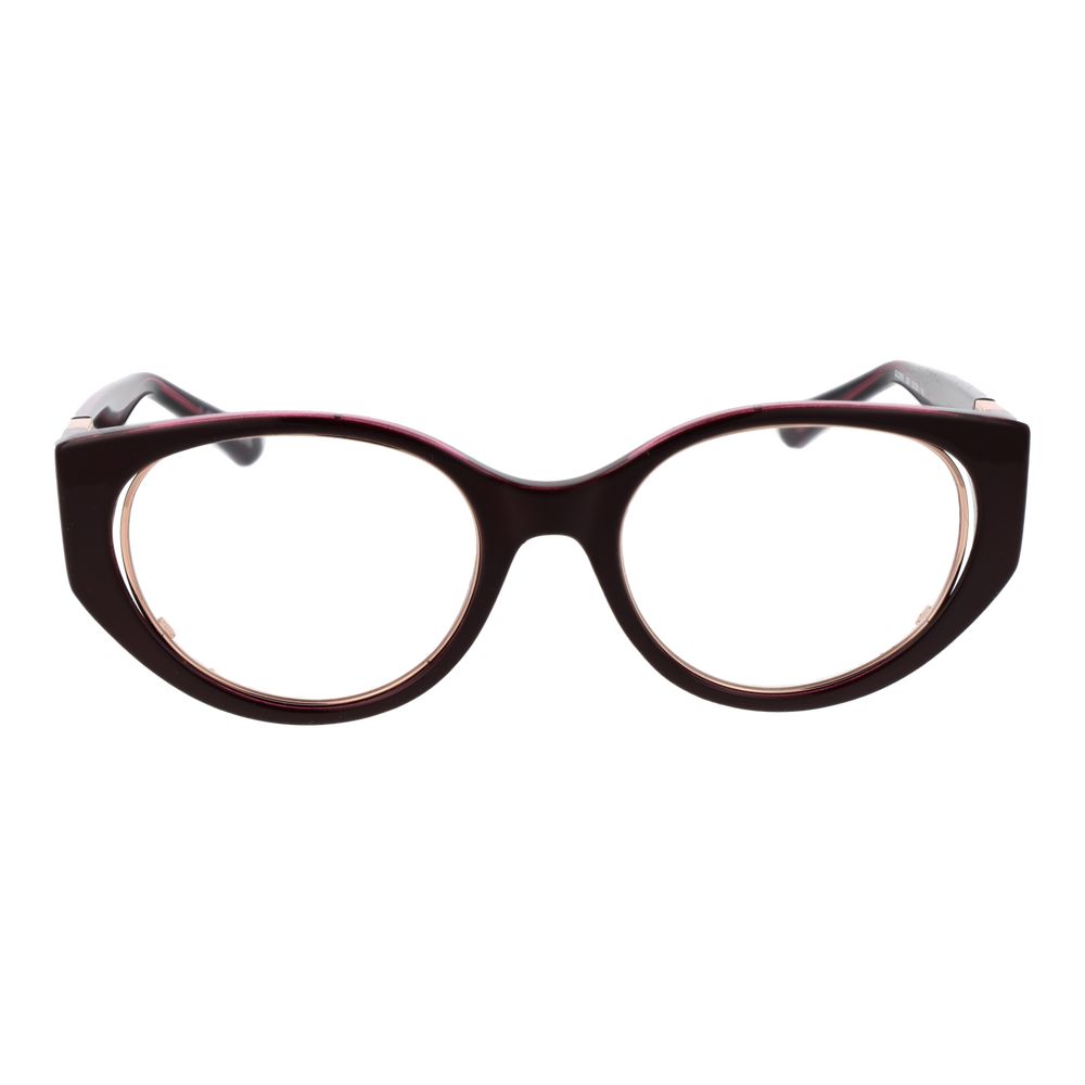 Burgundy Plastic Glasses (Frames)