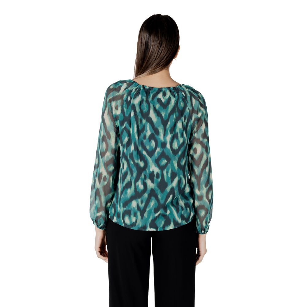 Green Polyester Blouse