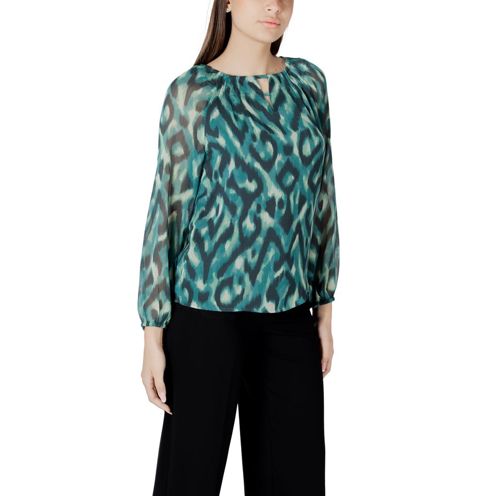 Green Polyester Blouse