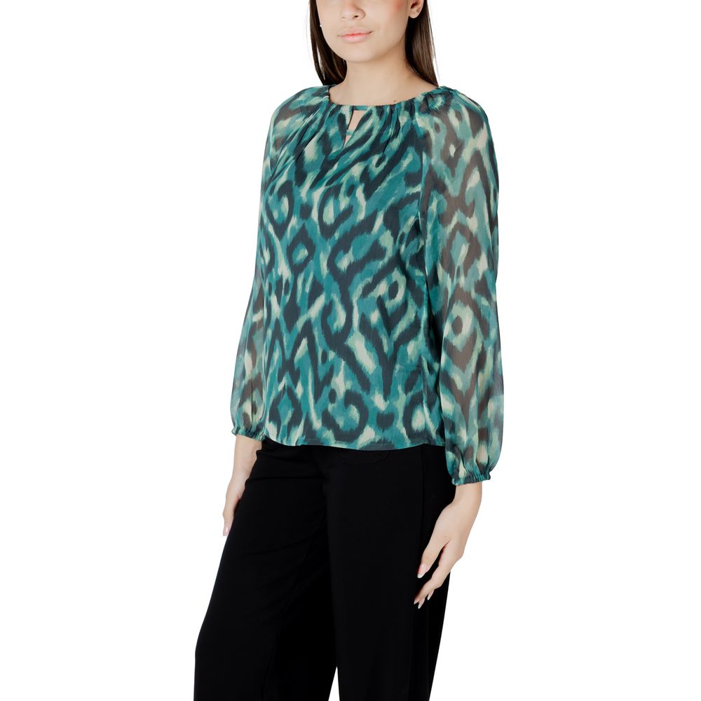 Green Polyester Blouse