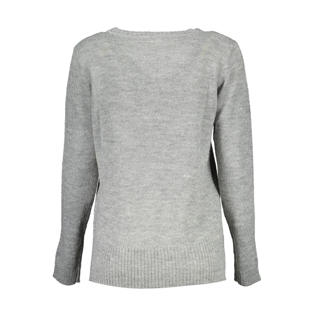 Silver Wool Women Sweater
