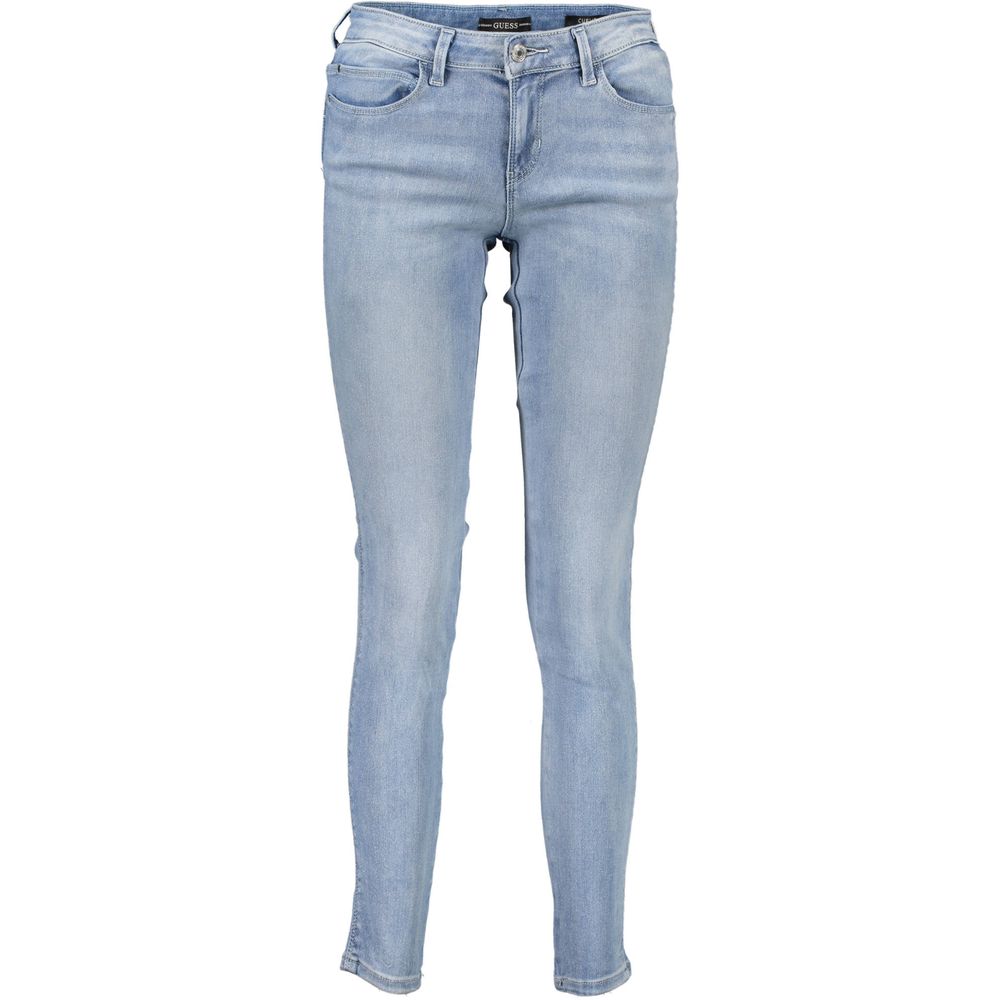 Blue Cotton Women Jeans