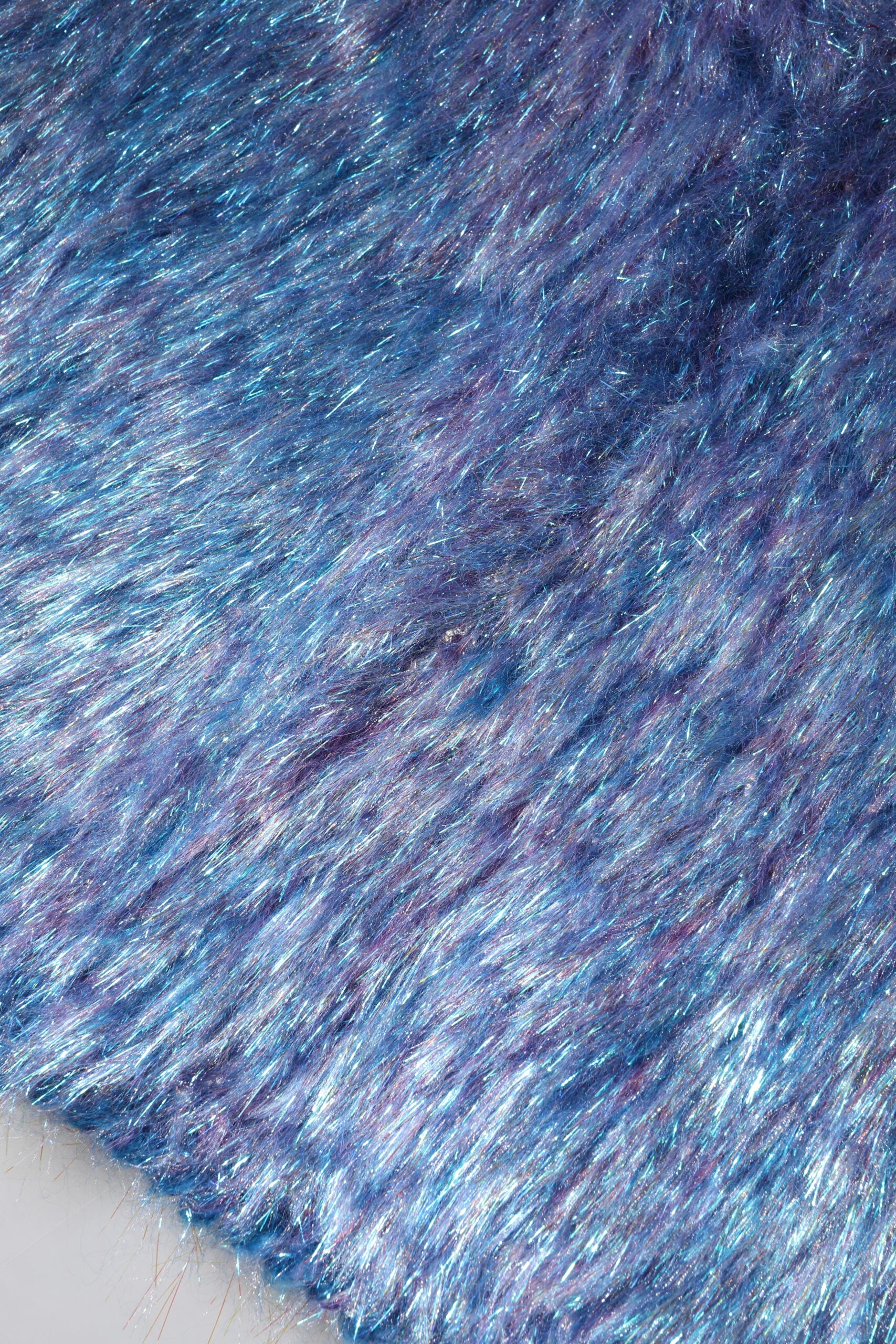 Multicolor Plush High Waist Mini Skirt