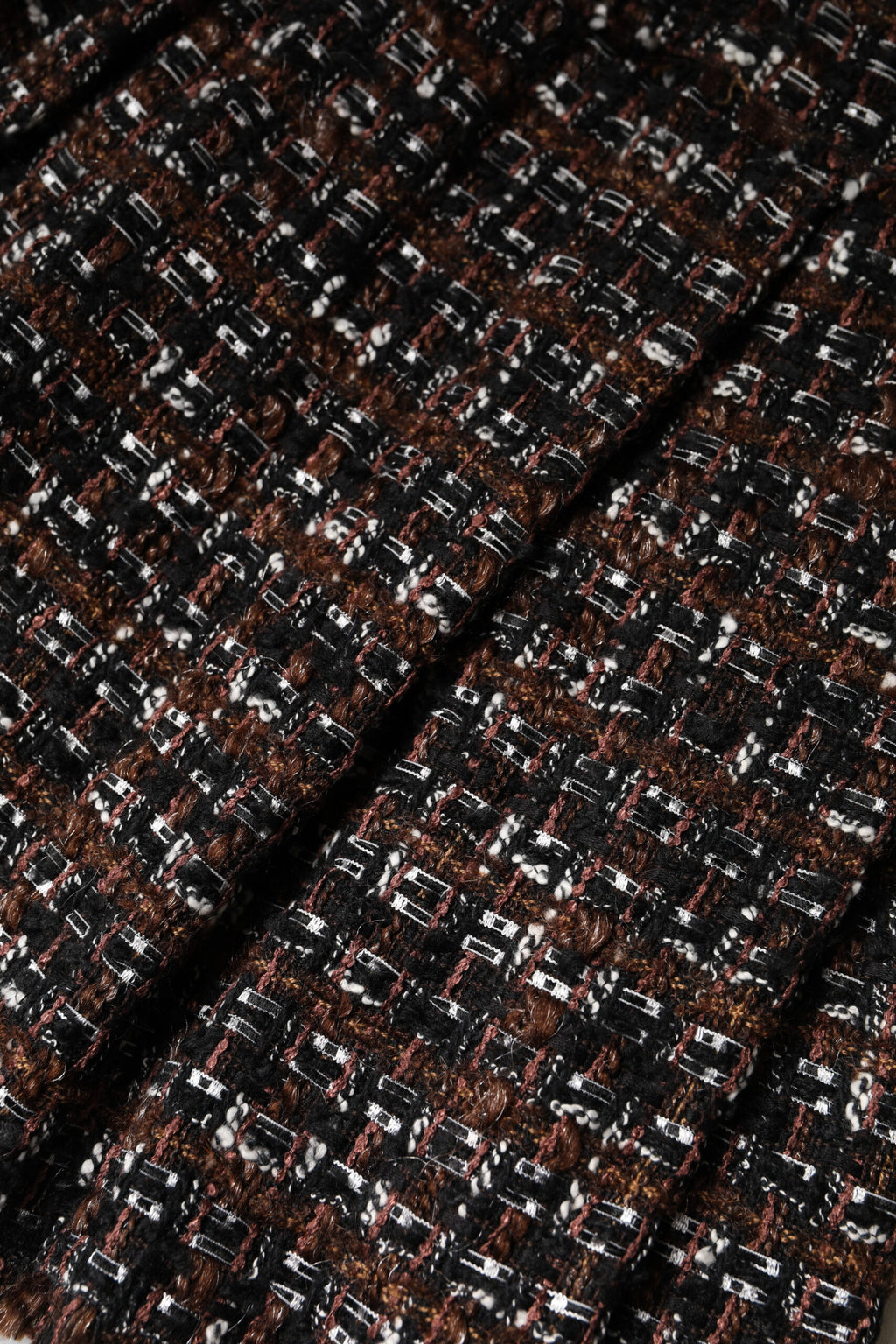 Multicolor High Waist Tartan Tweed Mini Skirt