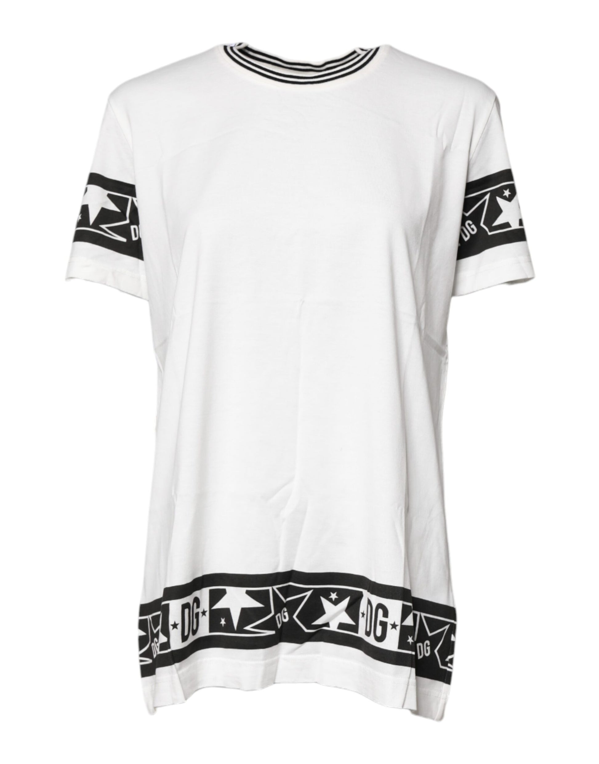 White #DGMillennials Cotton Crewneck T-shirt