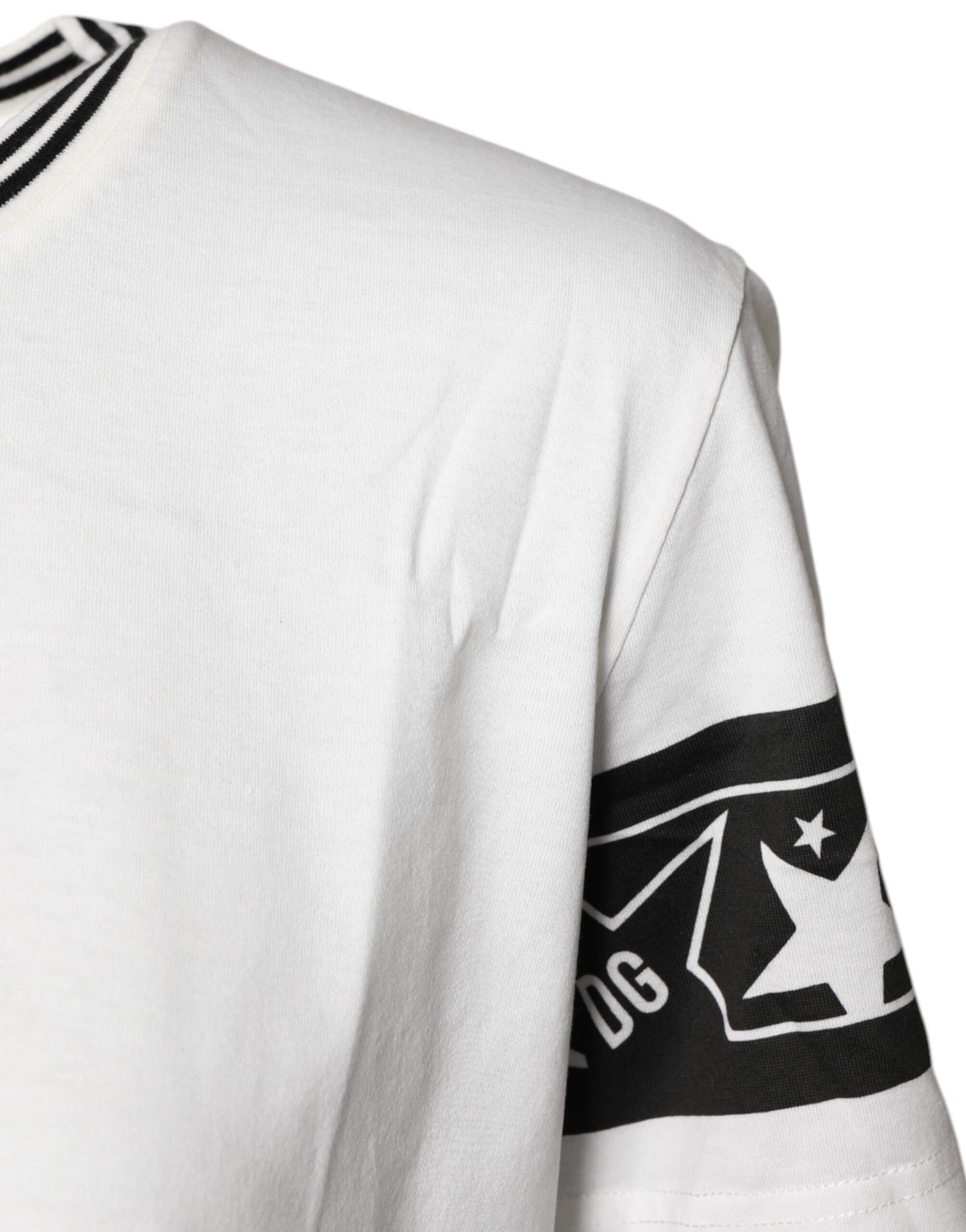 White #DGMillennials Cotton Crewneck T-shirt