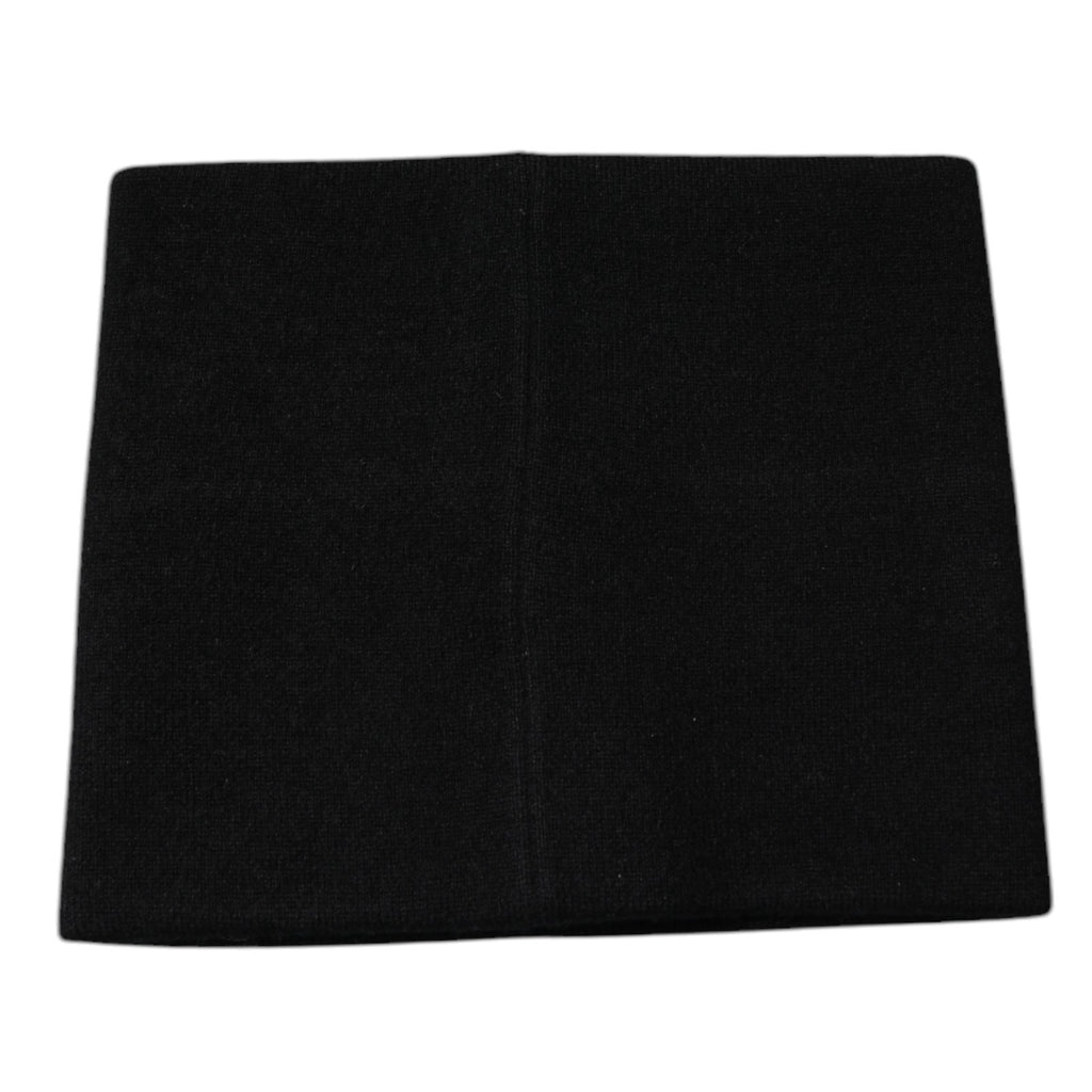 Black Cashmere DG Logo Square Handkerchief Scarf