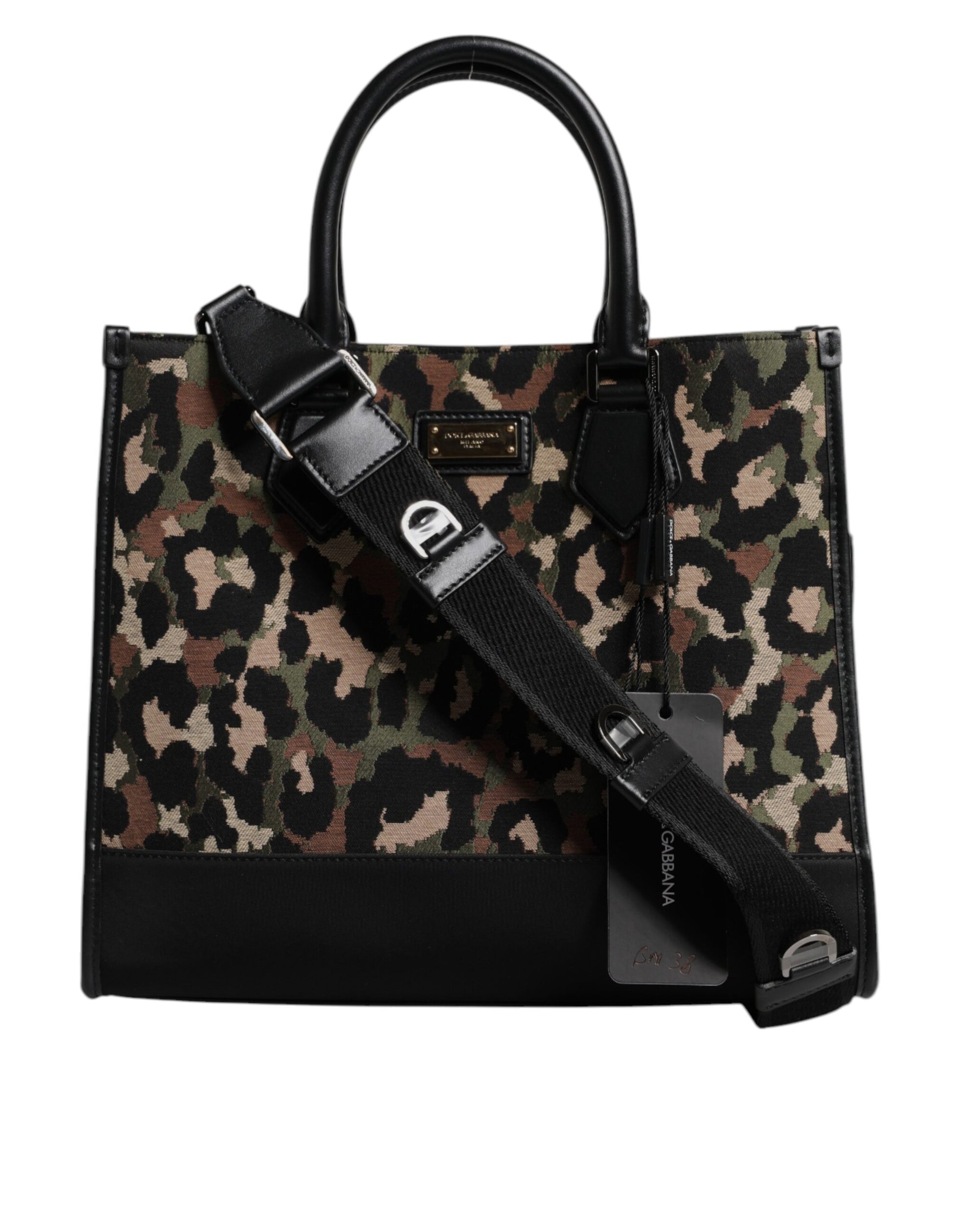 Multicolor Leopard Shopping Tote Shoulder Bag