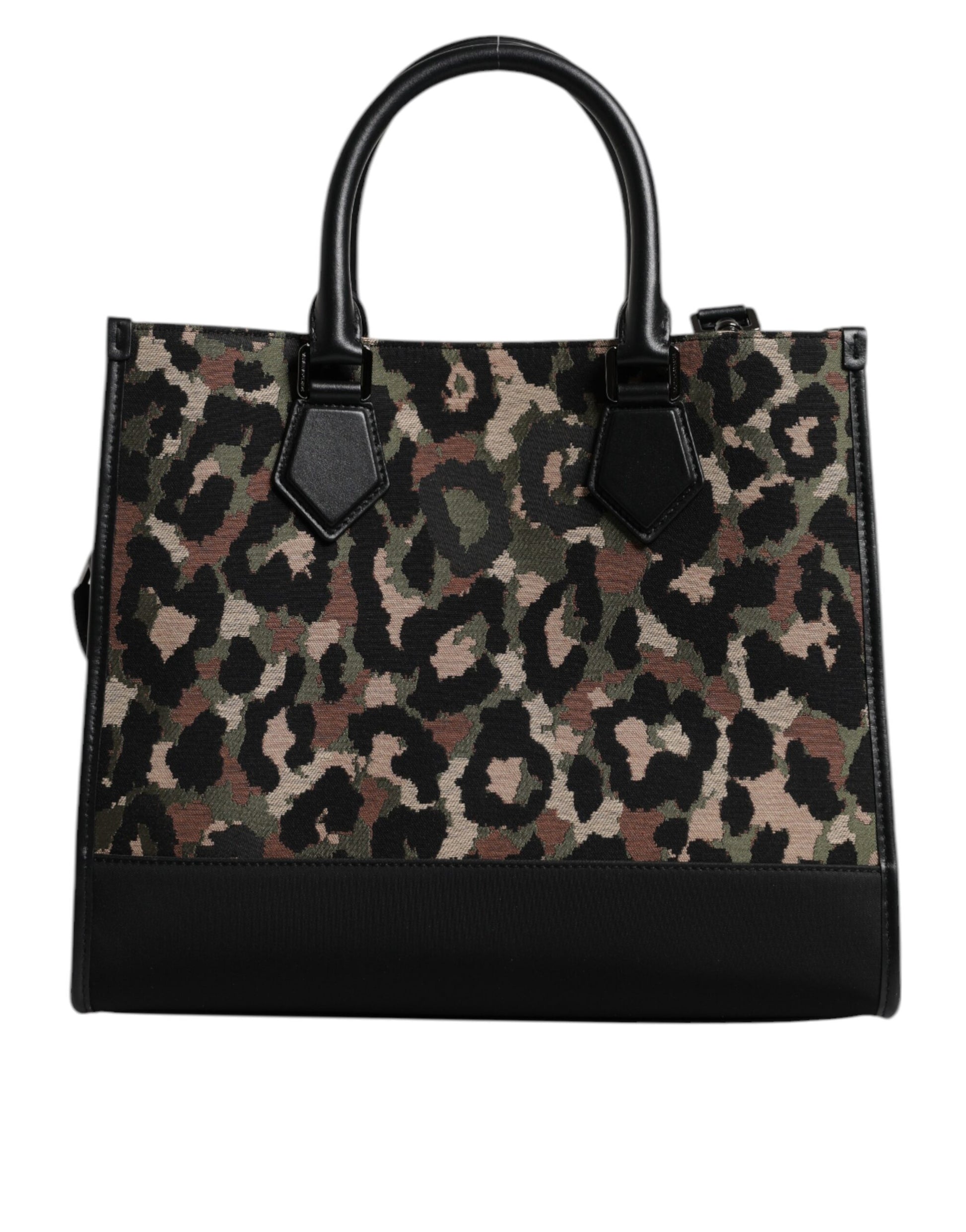 Multicolor Leopard Shopping Tote Shoulder Bag