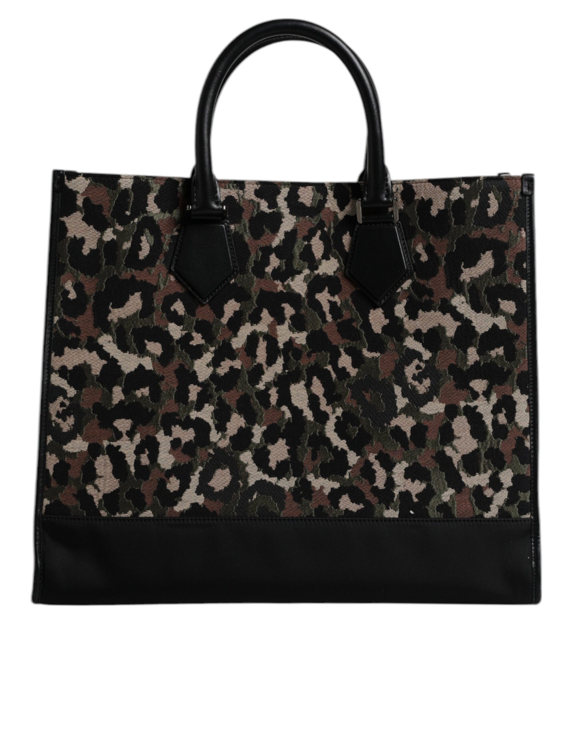Multicolor Leopard Shopping Tote Shoulder Bag