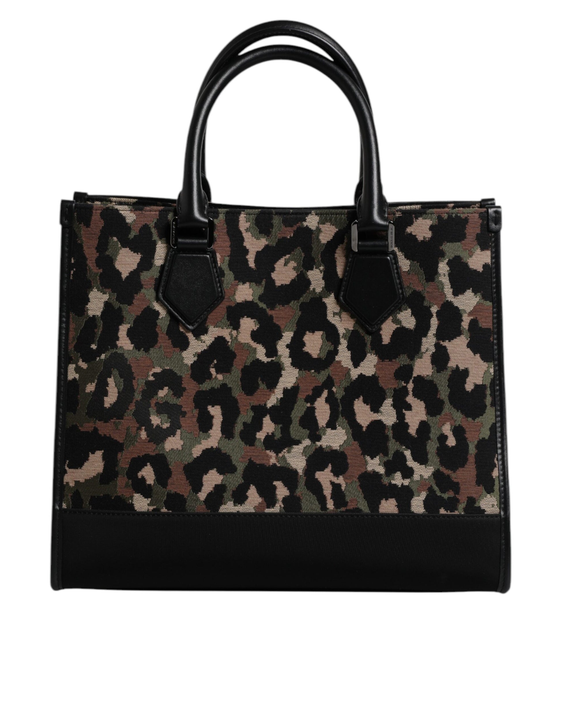 Multicolor Leopard Shopping Tote Shoulder Bag