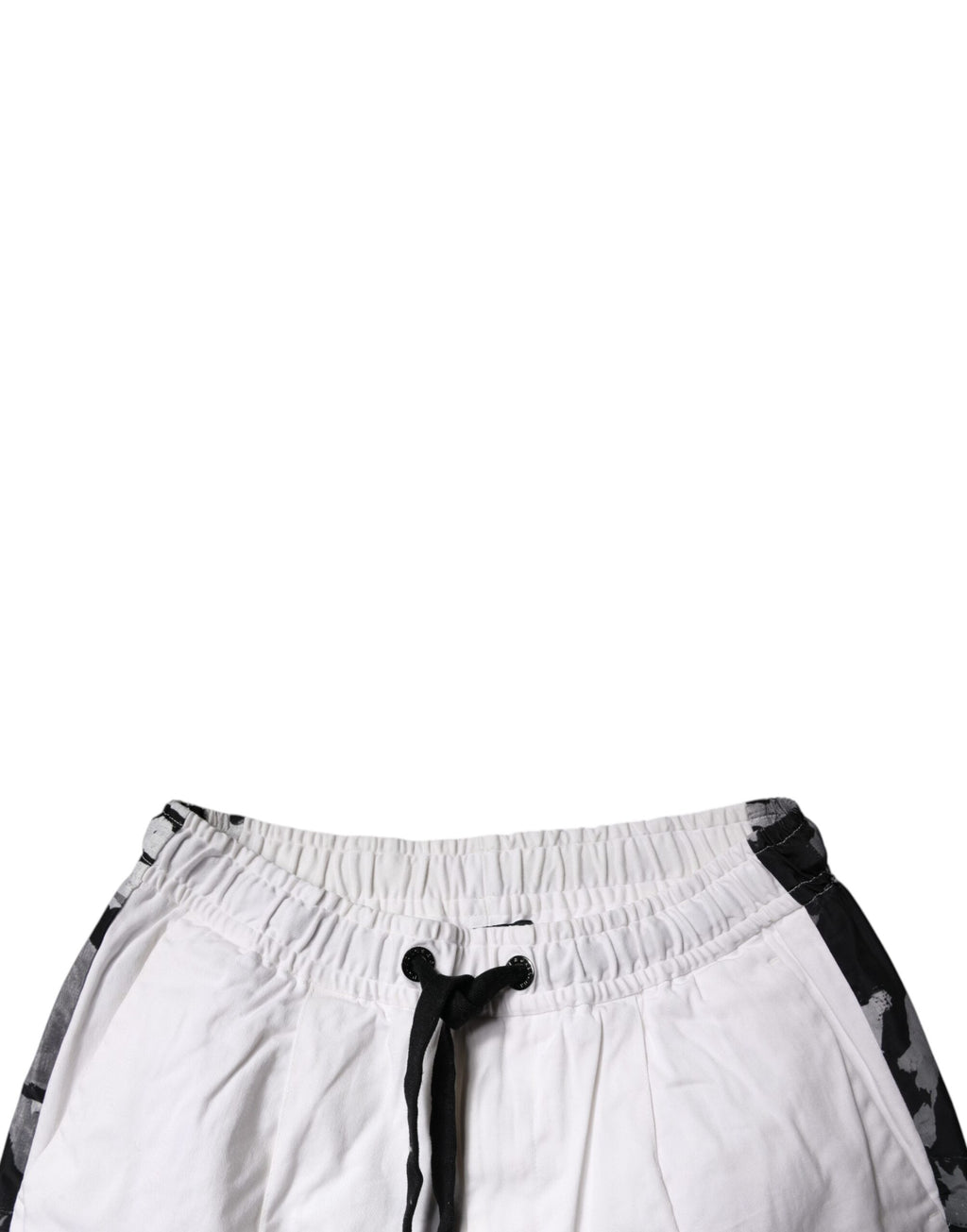 White Cotton Cargo Jogger Sweatpants Pants