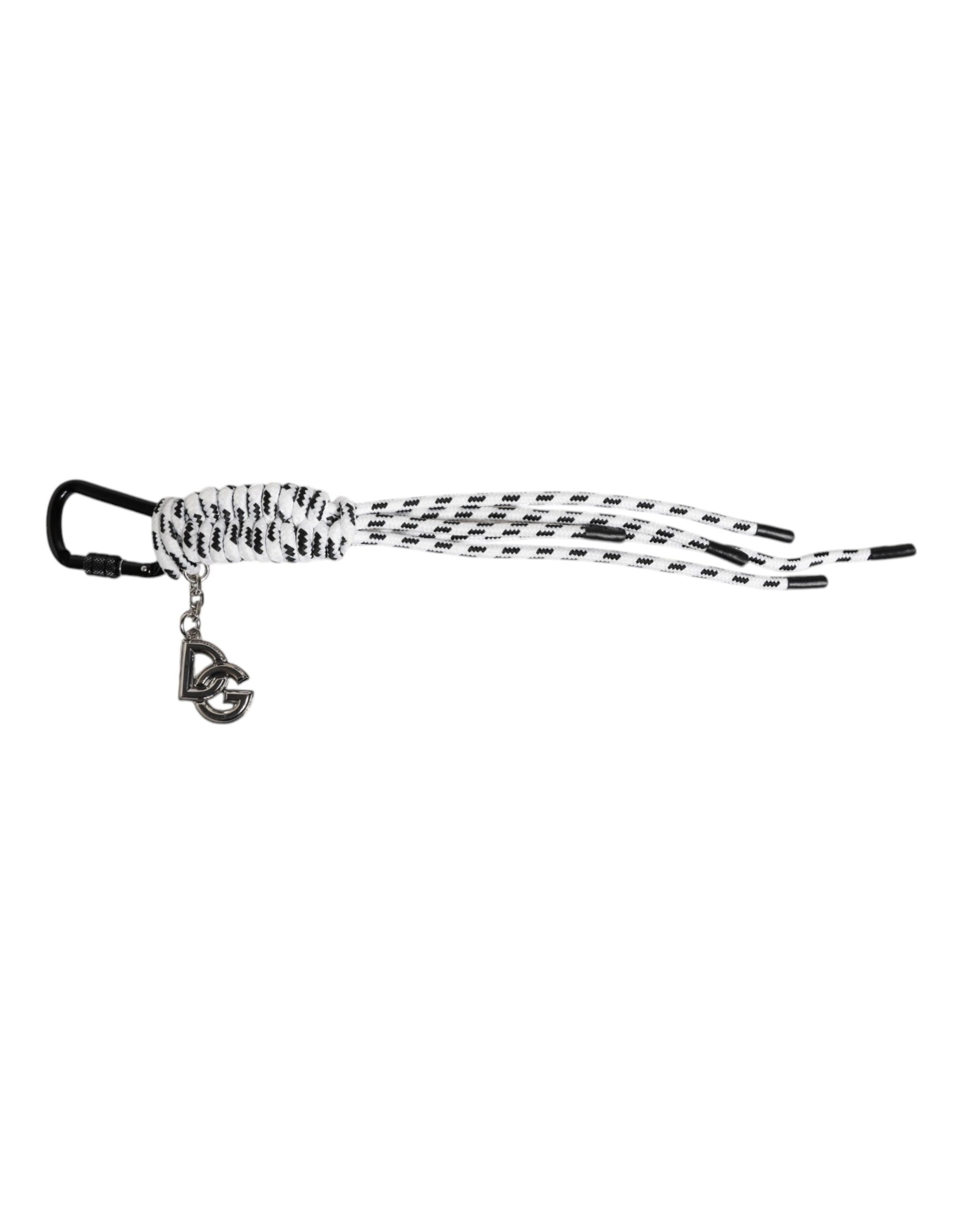 Multicolor Tape String DG Logo Keychain Polyester Keyring