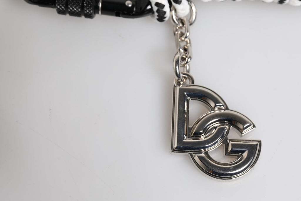 Multicolor Tape String DG Logo Keychain Polyester Keyring