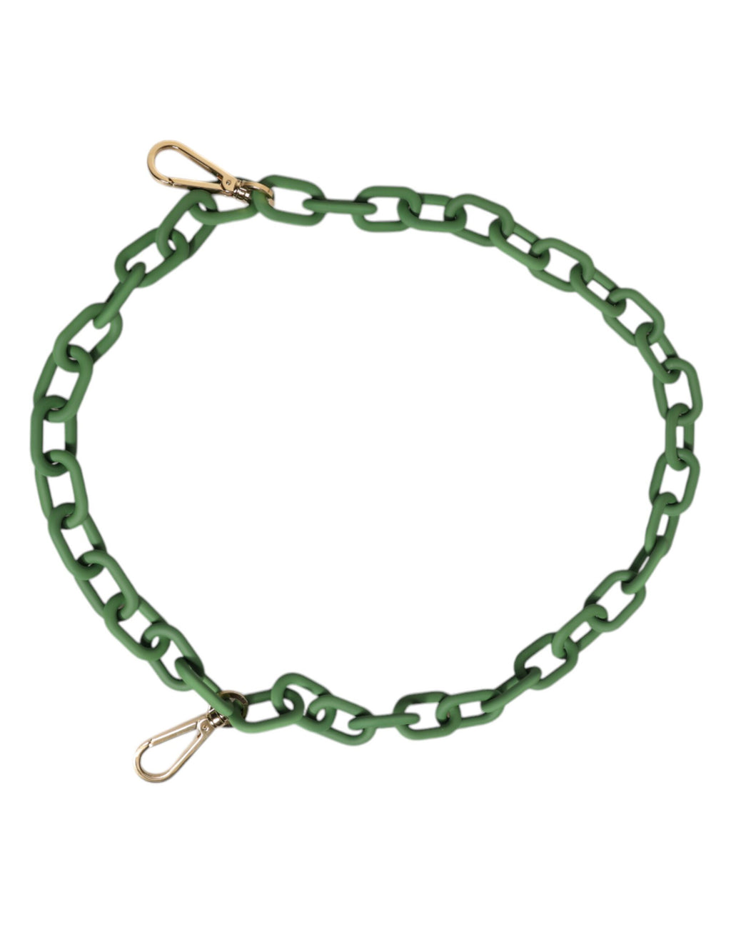 Green Plexy Acrylic Chunky Gold Hardware Wallet Chain