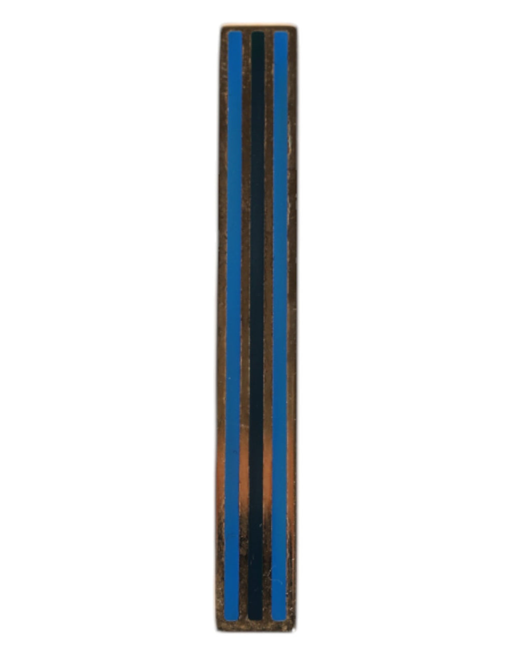 Gold Tone Brass Logo Branded Tie Clip Bar