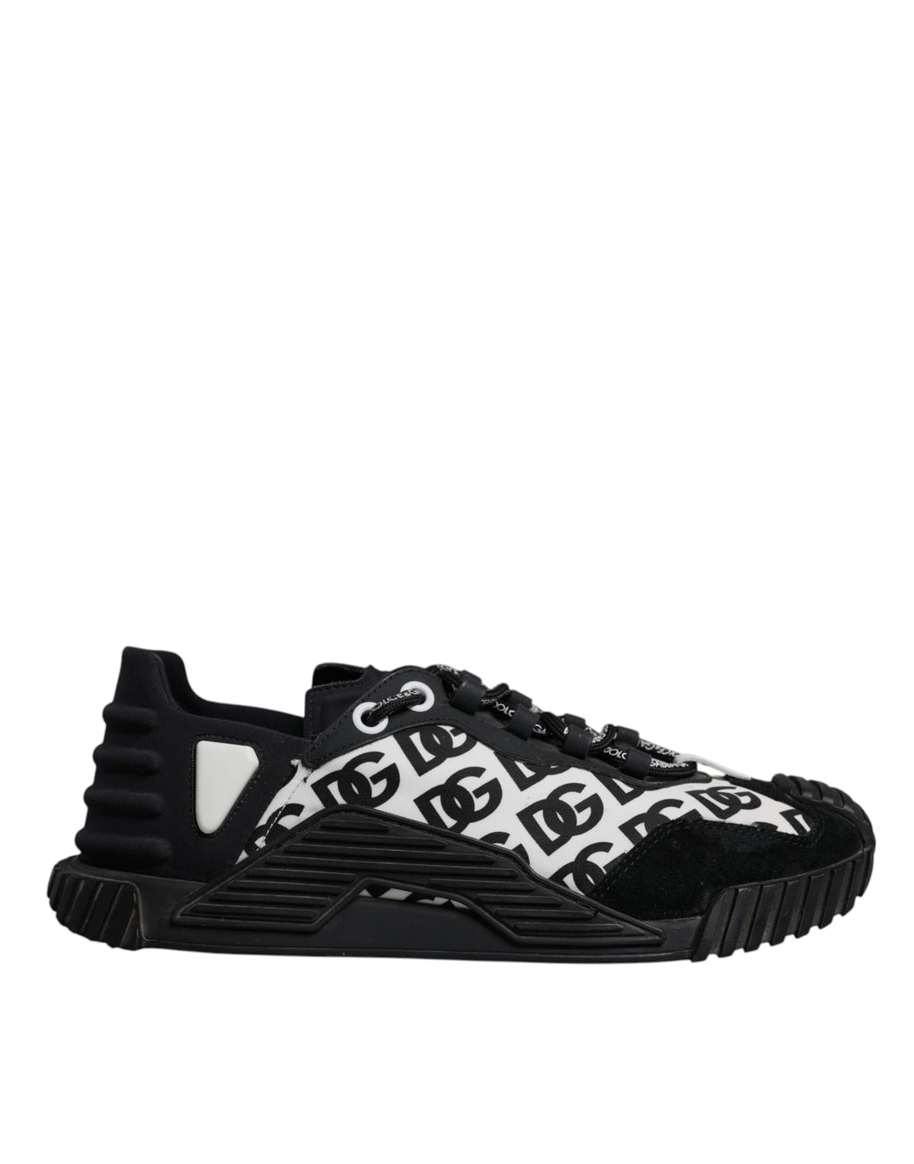 Black Logo Lace Up Low Top NS1 Sneakers Shoes