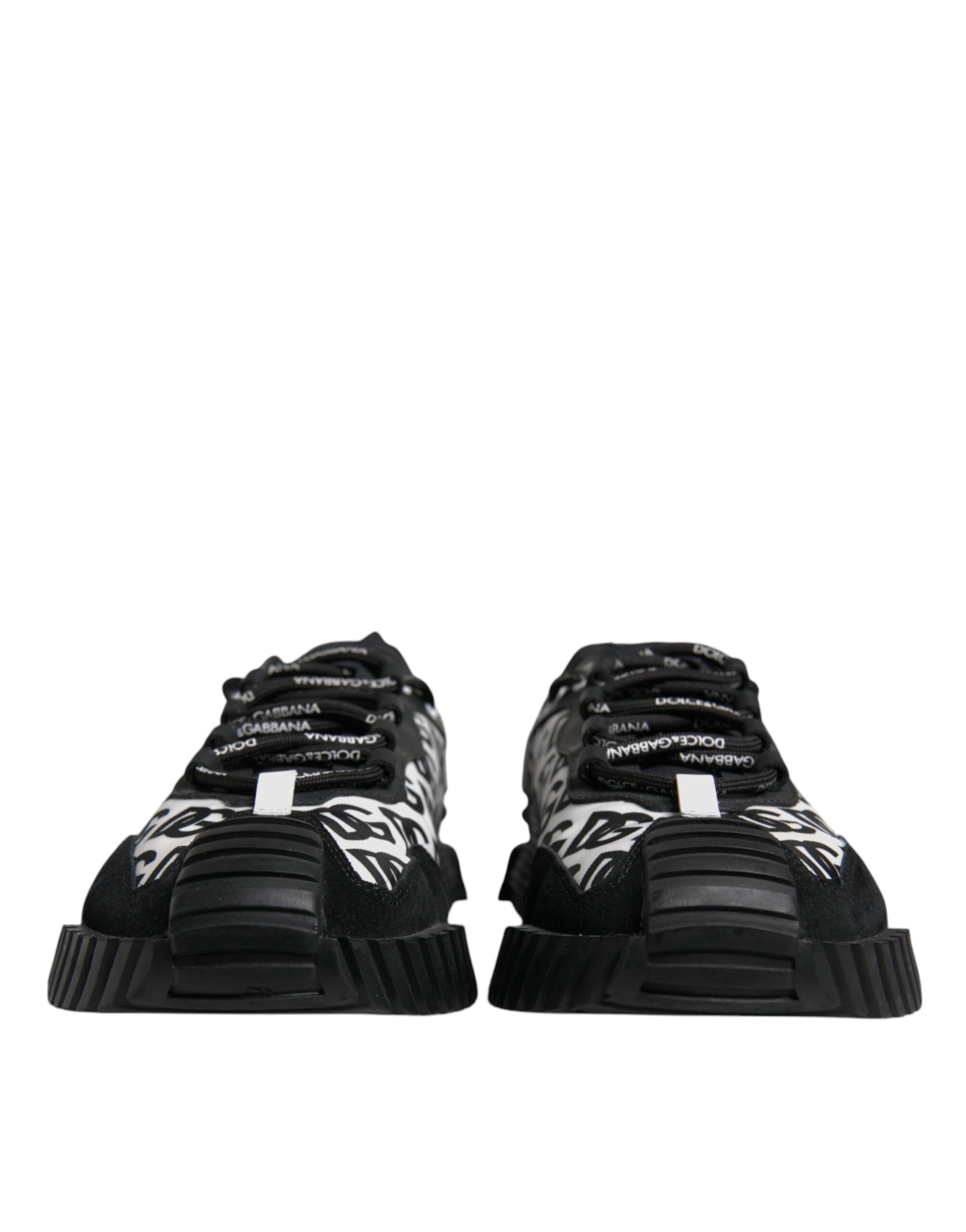 Black Logo Lace Up Low Top NS1 Sneakers Shoes