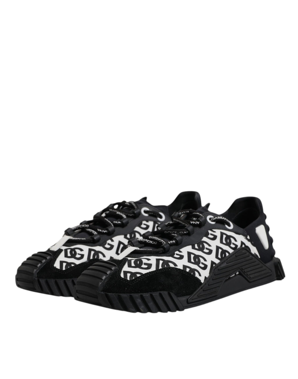 Black Logo Lace Up Low Top NS1 Sneakers Shoes