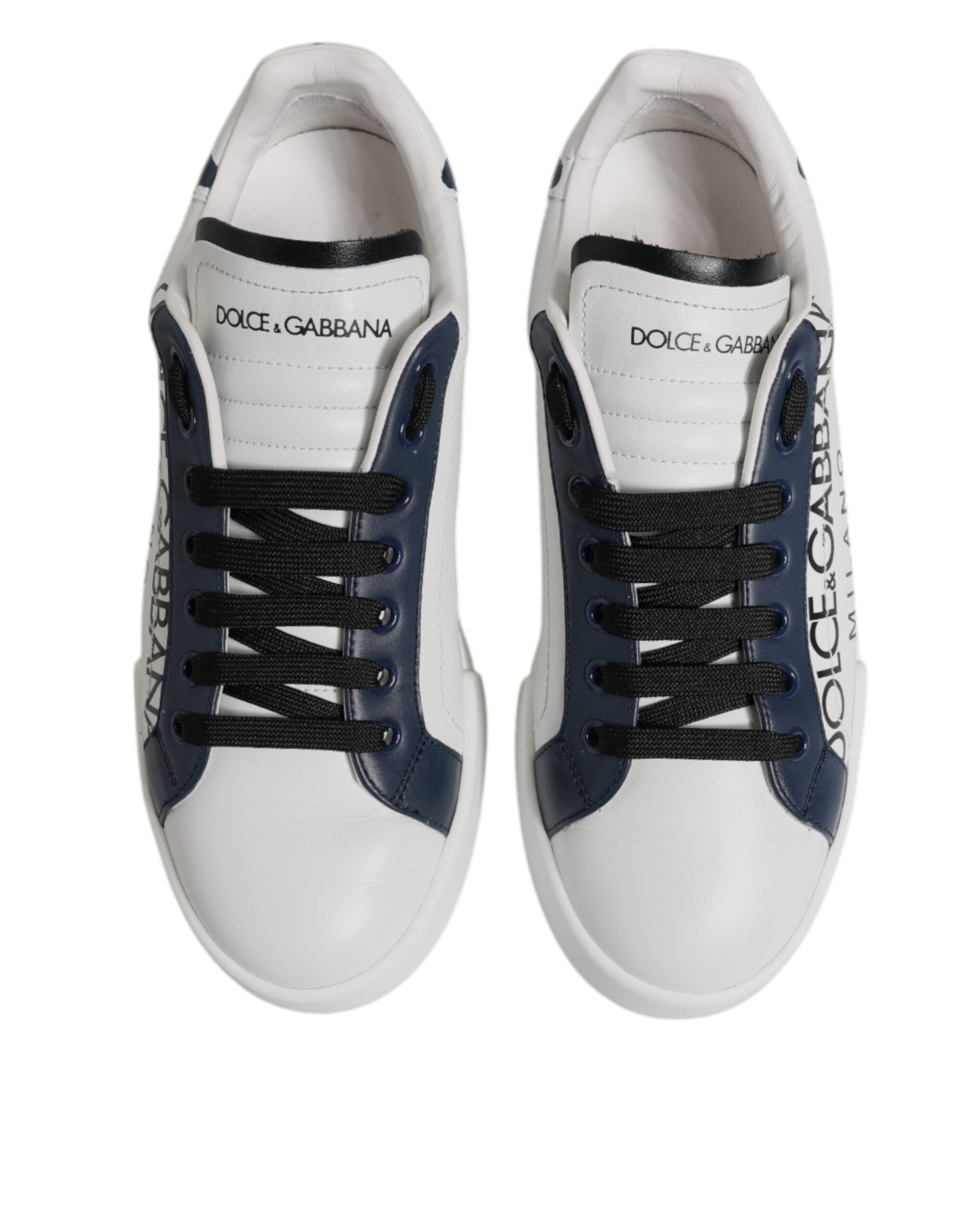 White Blue Crown Low Top Men Sneakers Shoes