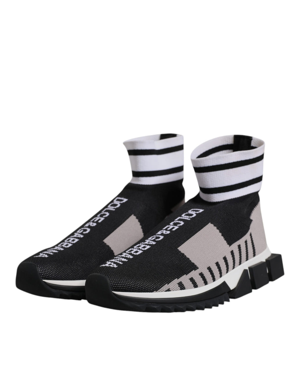 Black Gray Sorrento Socks Women Sneakers Shoes