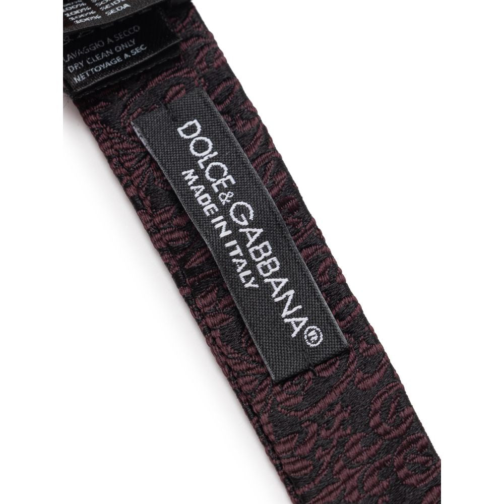 Black Silk Bowtie