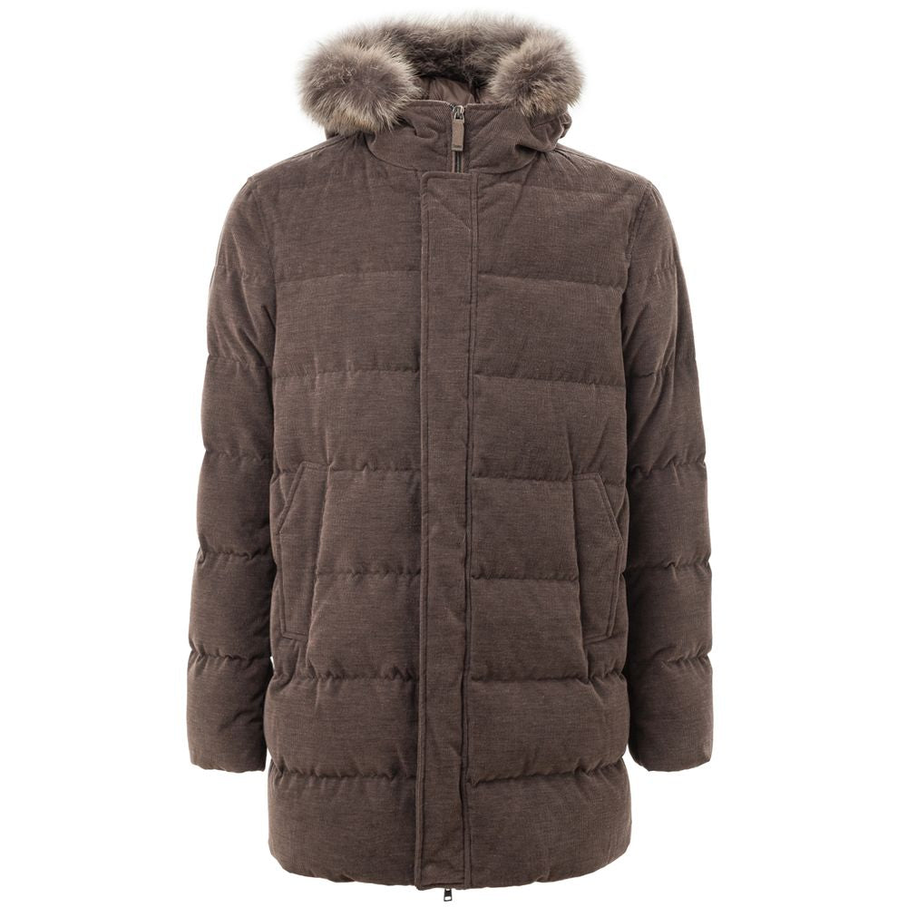 Brown Cotton Bomber