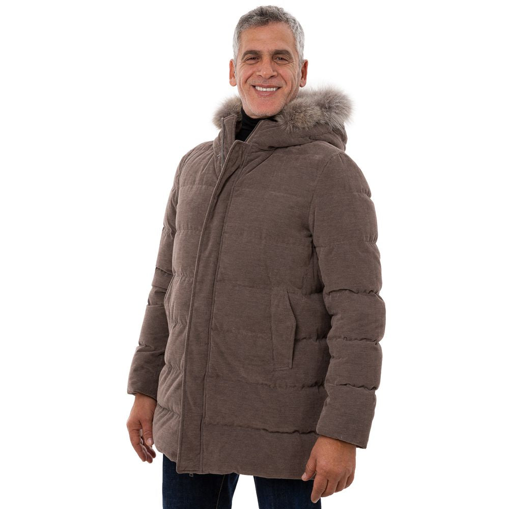 Brown Cotton Bomber