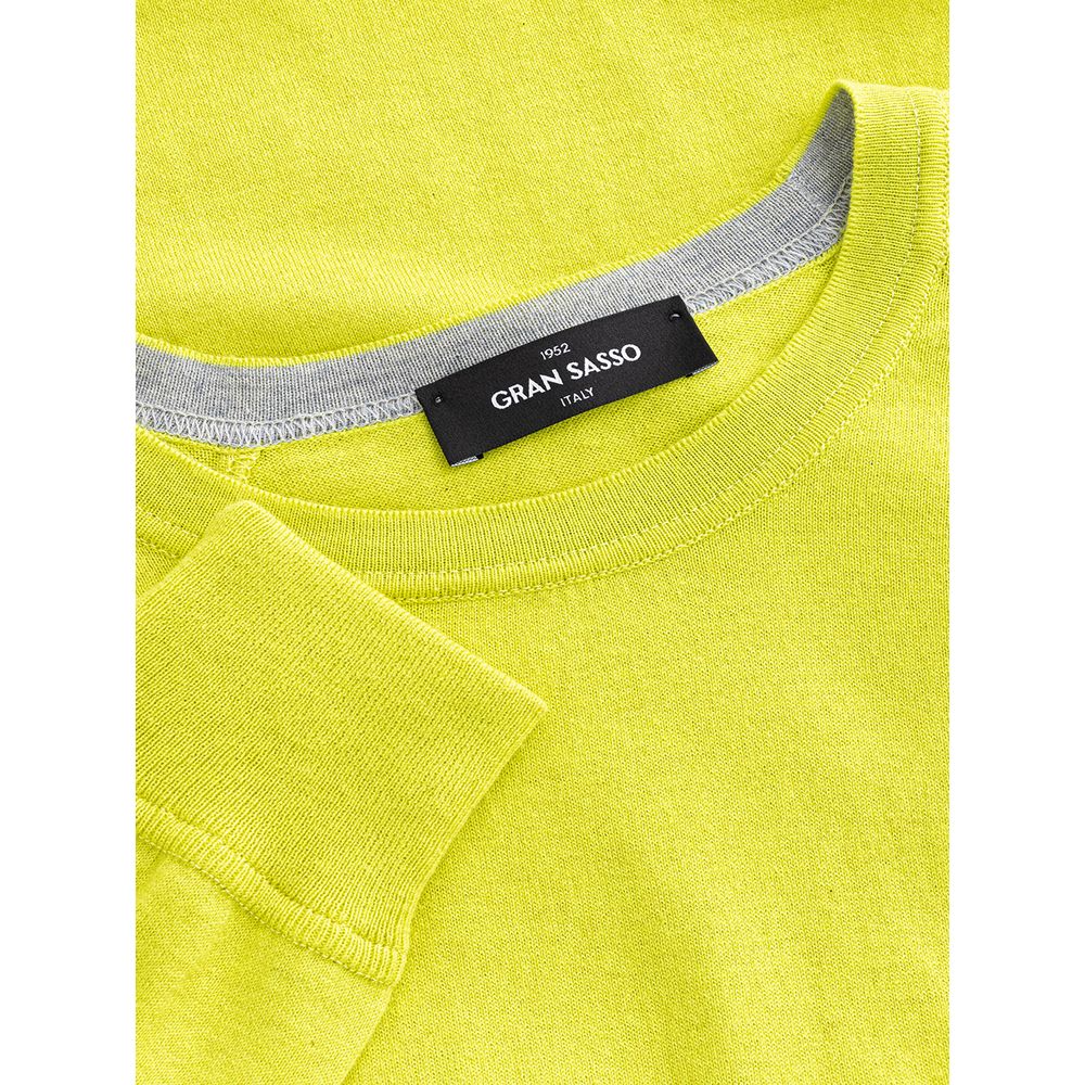 Yellow Cotton Sweatshirt