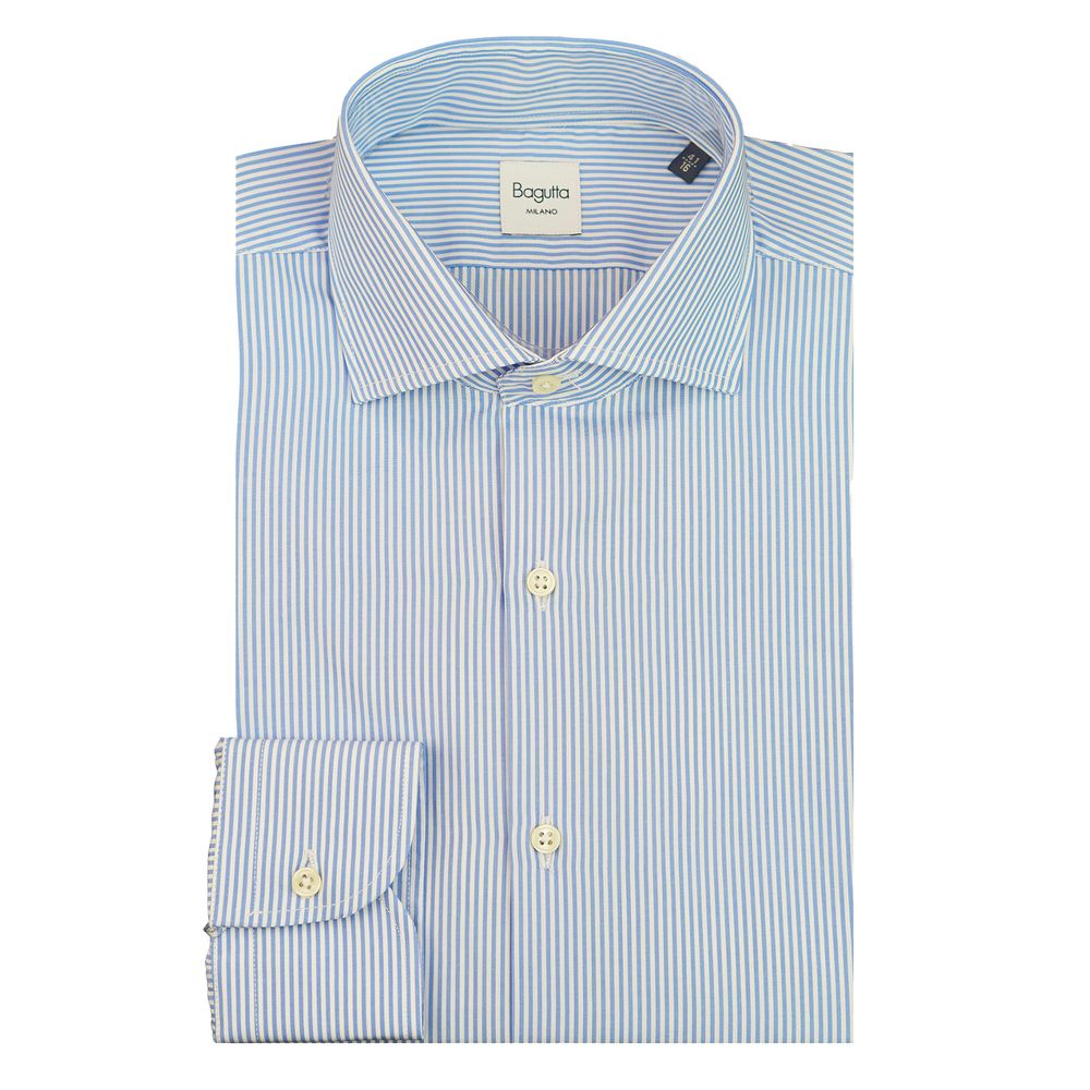 Light Blue Cotton Men Shirt