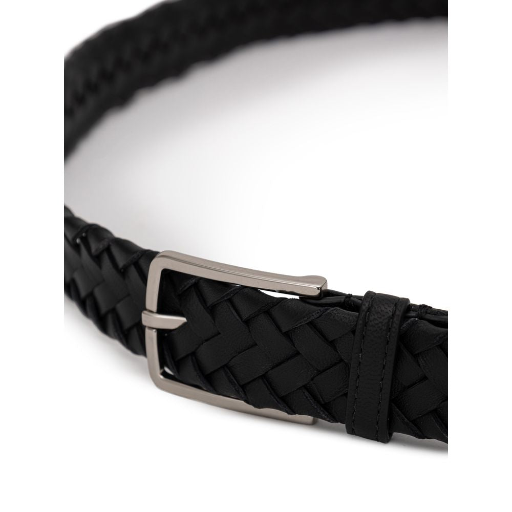Black Leather Regular Belt